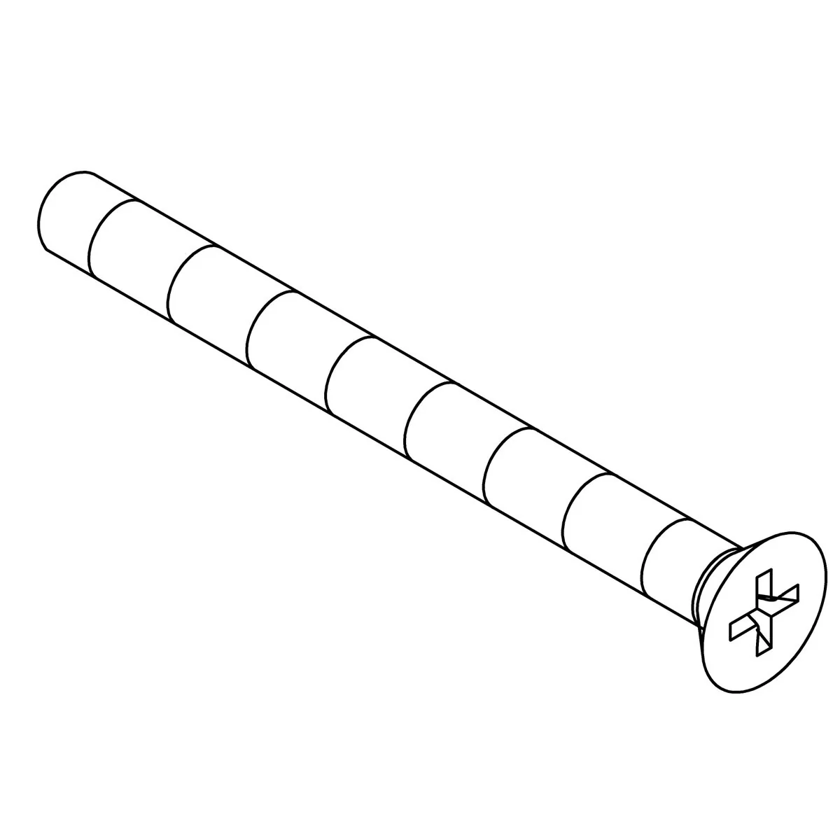 KOHLER K-1047054 Screw 8-32 X 2.500, Flat Head