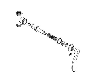 KOHLER K-20174 Self Closing Valve, 3/8"