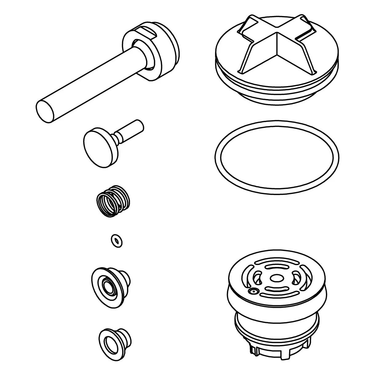 KOHLER K-1388741 Service Kit, 0.5 Gpf Manual Ufv