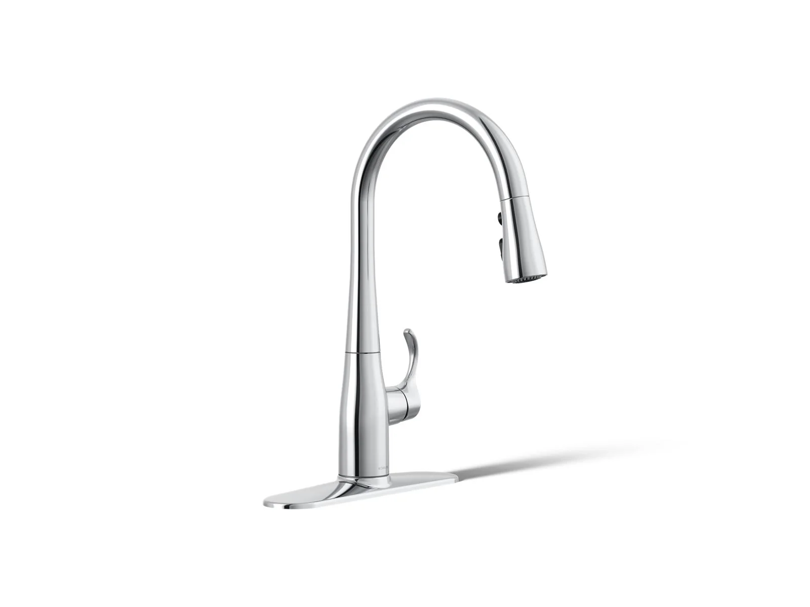KOHLER K-597 Simplice Compact pull-down kitchen sink faucet with three-function sprayhead - Image 15