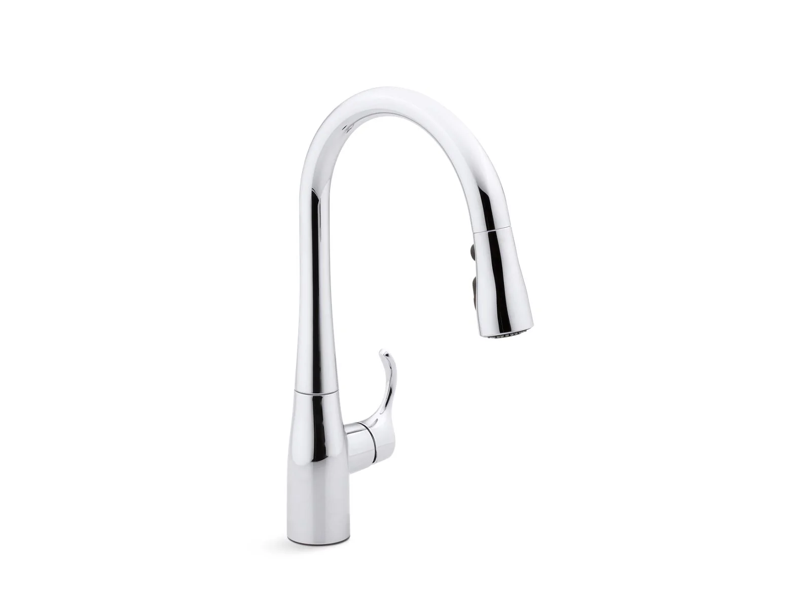 KOHLER K-597 Simplice Compact pull-down kitchen sink faucet with three-function sprayhead - Image 3
