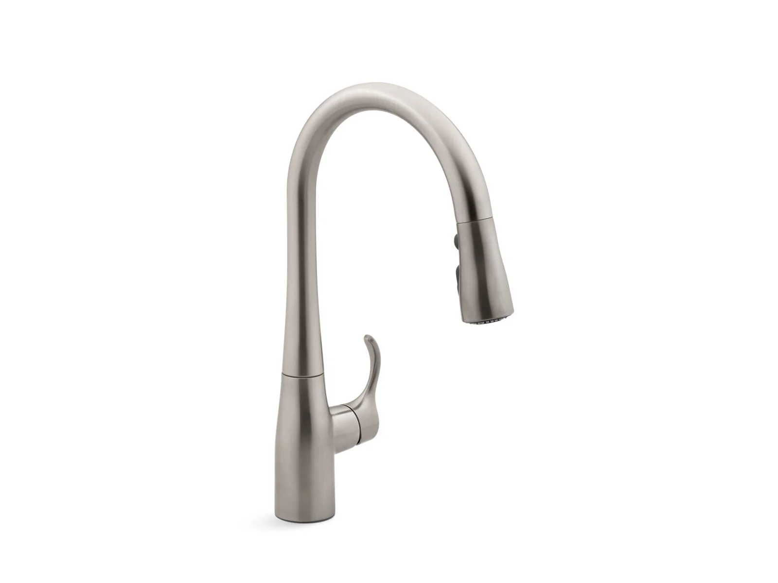 KOHLER K-597 Simplice Compact pull-down kitchen sink faucet with three-function sprayhead - Image 4