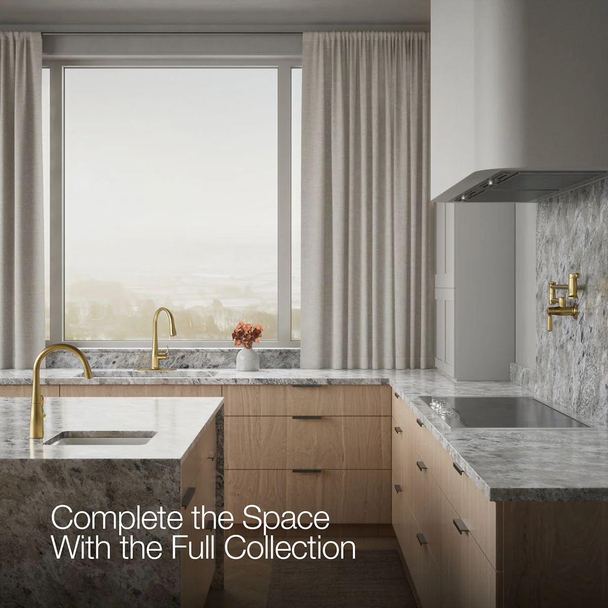 KOHLER K-597 Simplice Compact pull-down kitchen sink faucet with three-function sprayhead - Image 8
