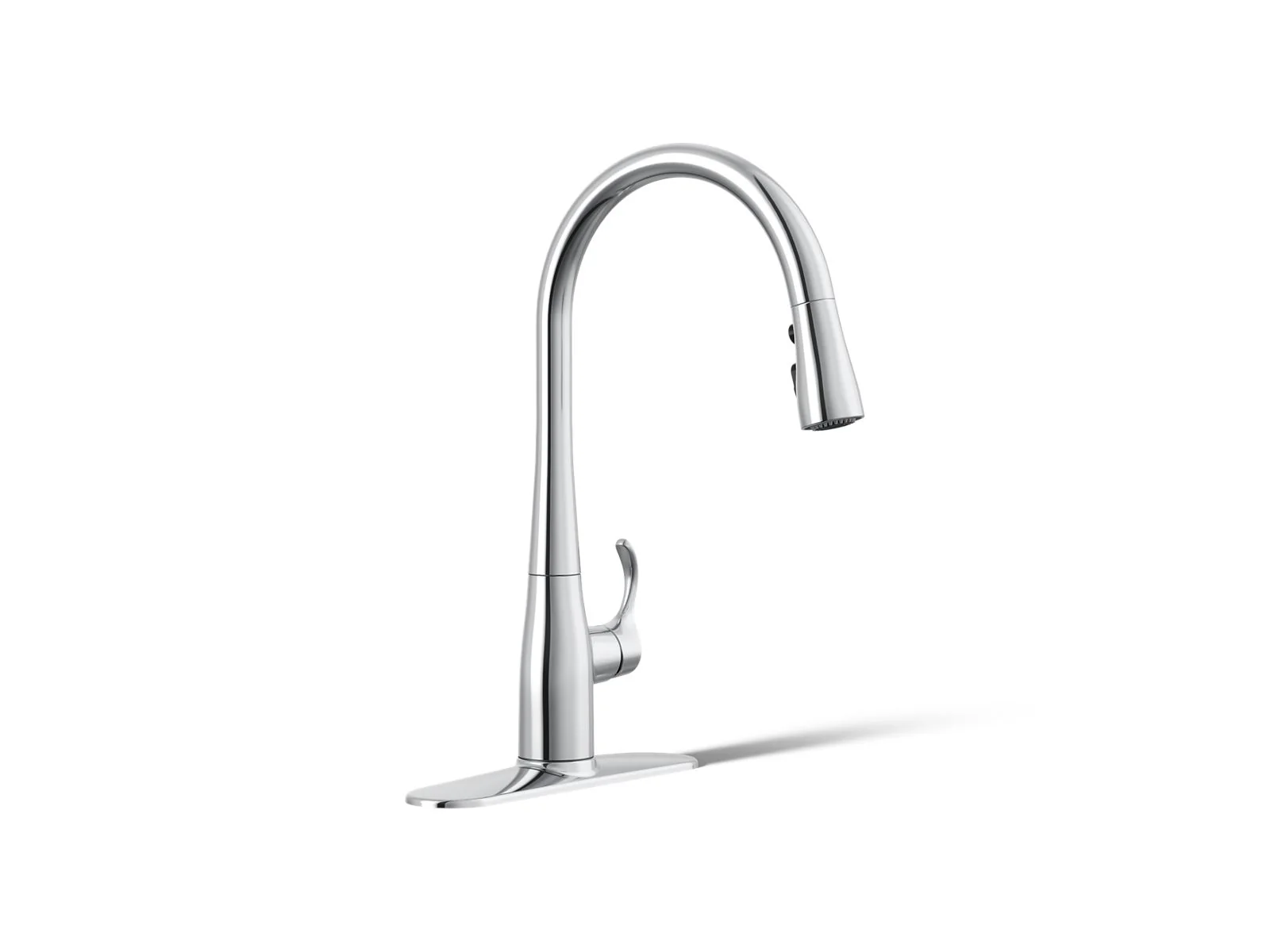 KOHLER K-596 Simplice Pull-down kitchen sink faucet with three-function sprayhead - Image 15