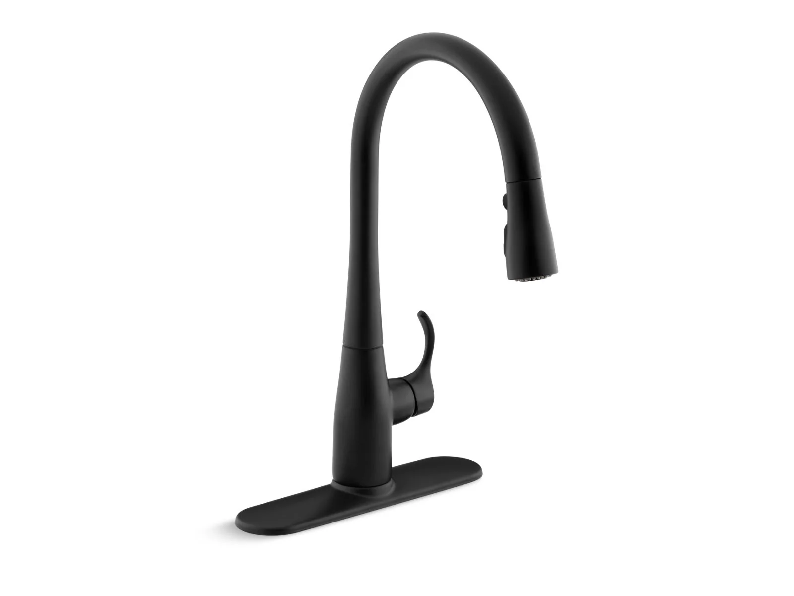 KOHLER K-596 Simplice Pull-down kitchen sink faucet with three-function sprayhead - Image 2
