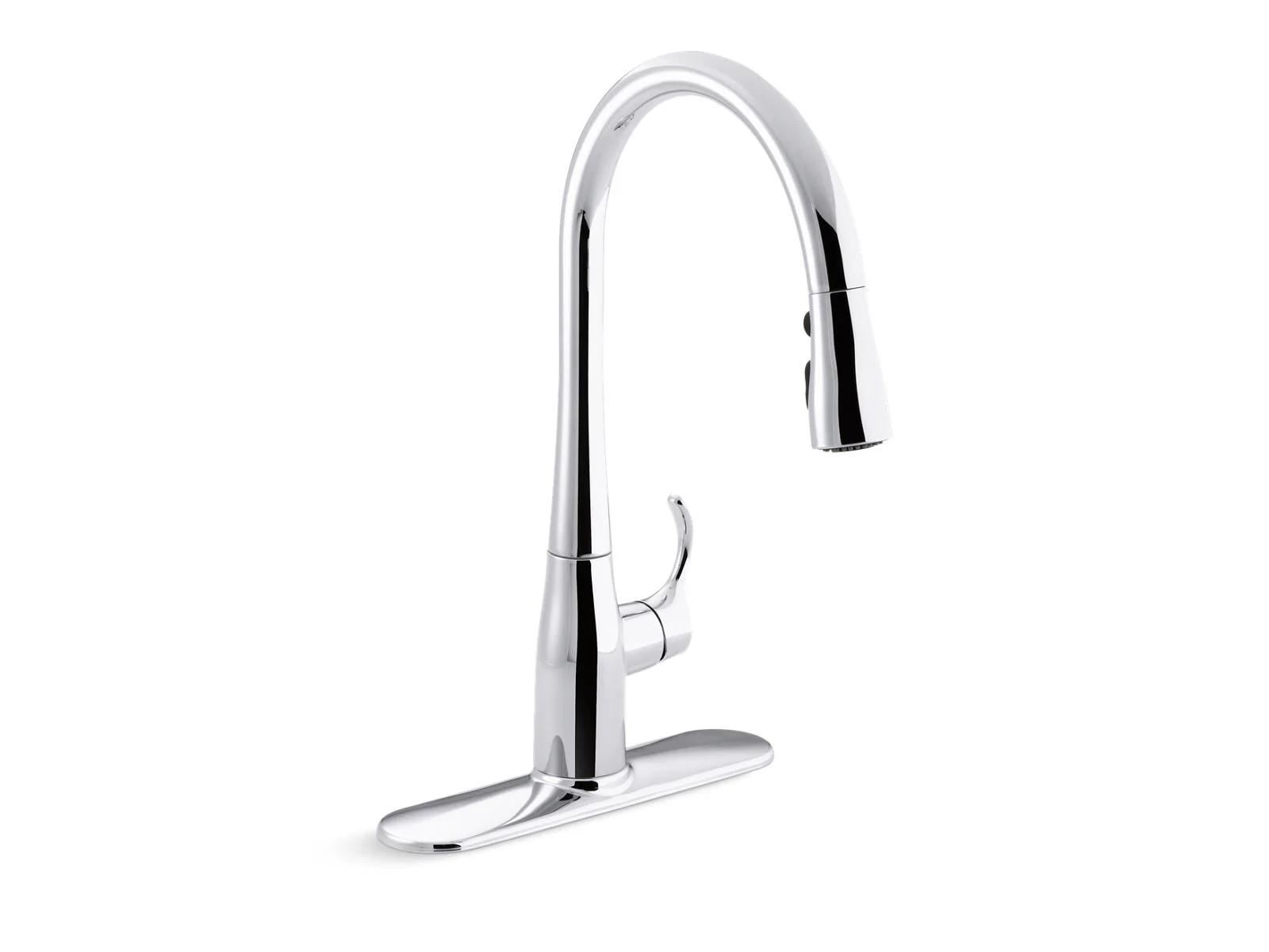 KOHLER K-596 Simplice Pull-down kitchen sink faucet with three-function sprayhead - Image 3