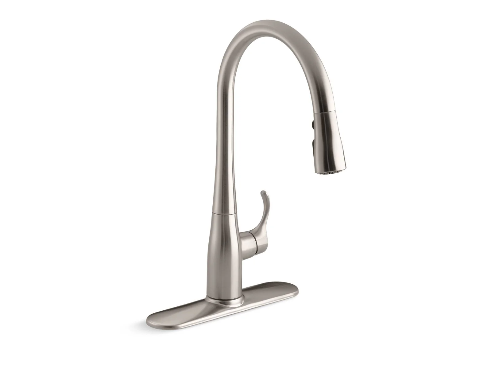 KOHLER K-596 Simplice Pull-down kitchen sink faucet with three-function sprayhead - Image 4