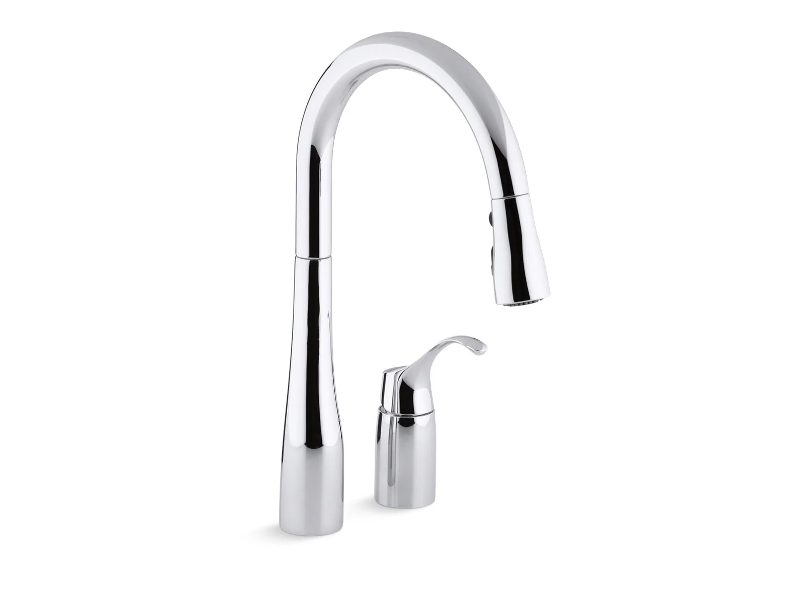 KOHLER K-647 Simplice Pull-down kitchen sink faucet with three-function sprayhead - Image 2