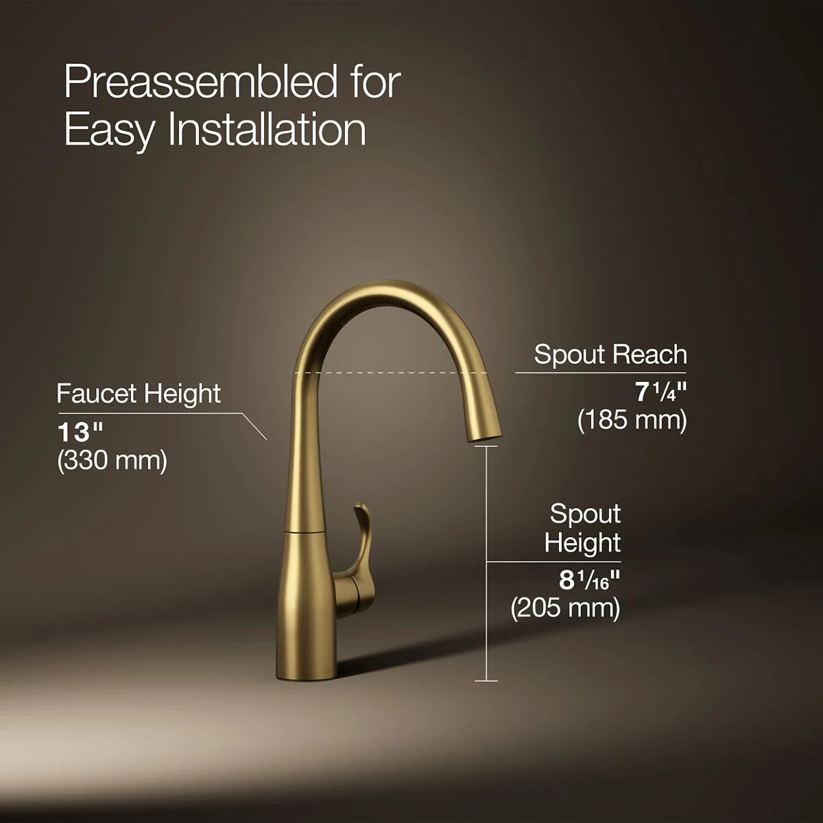 KOHLER K-22034 Simplice Single-handle bar sink faucet - Image 9