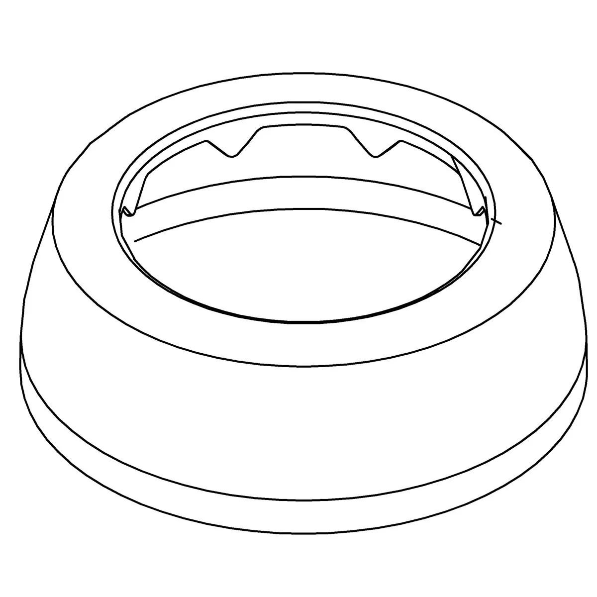 KOHLER K-1275401 Spud, Escutcheon 1-1/2"