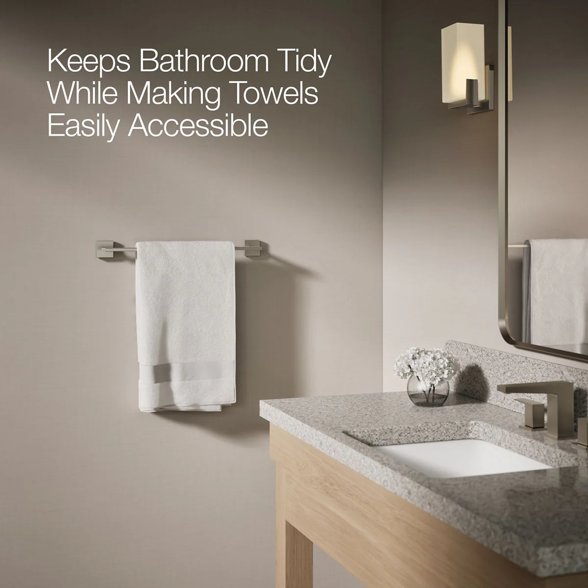 KOHLER K-23284 Square 18" towel bar - Image 18