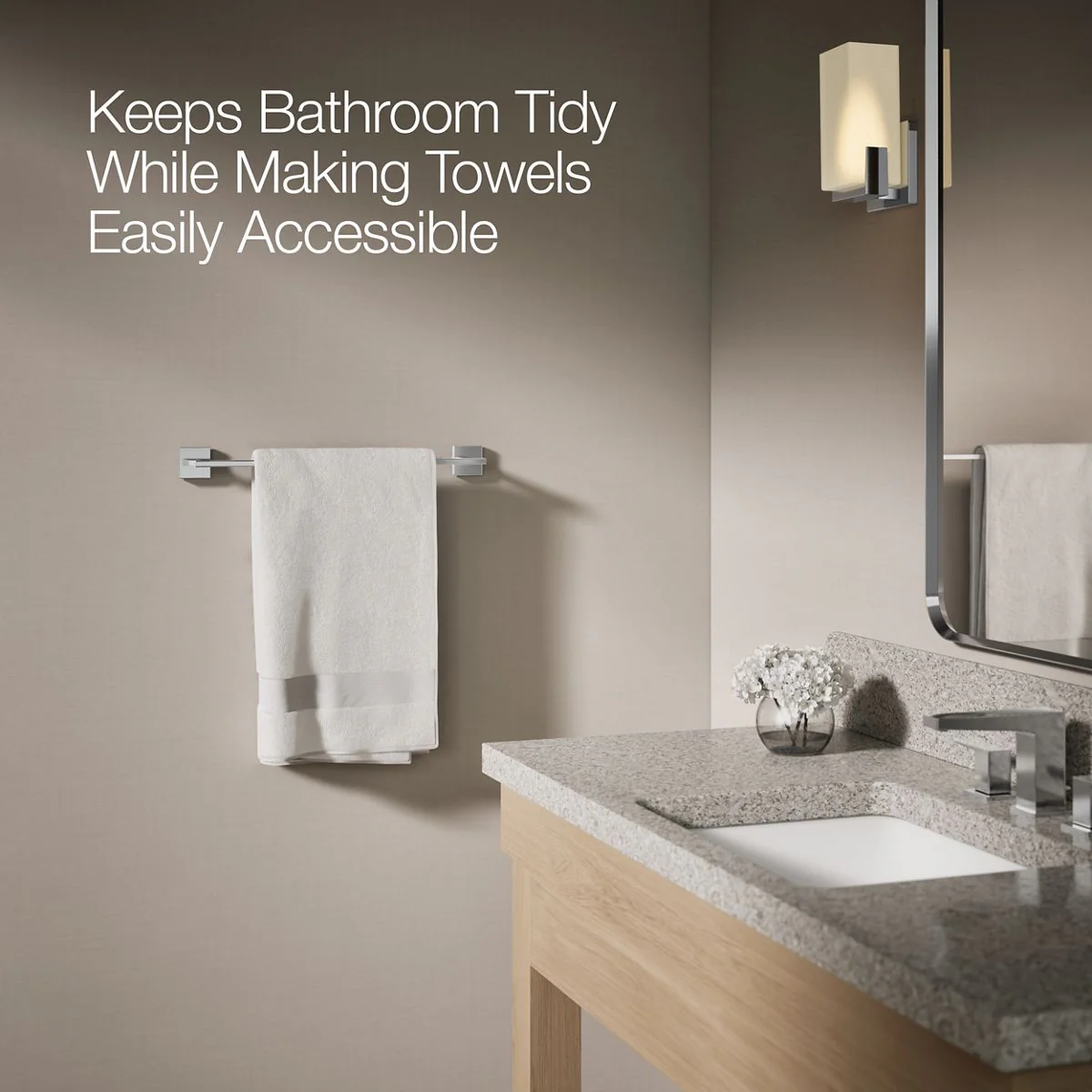 KOHLER K-23284 Square 18" towel bar - Image 23