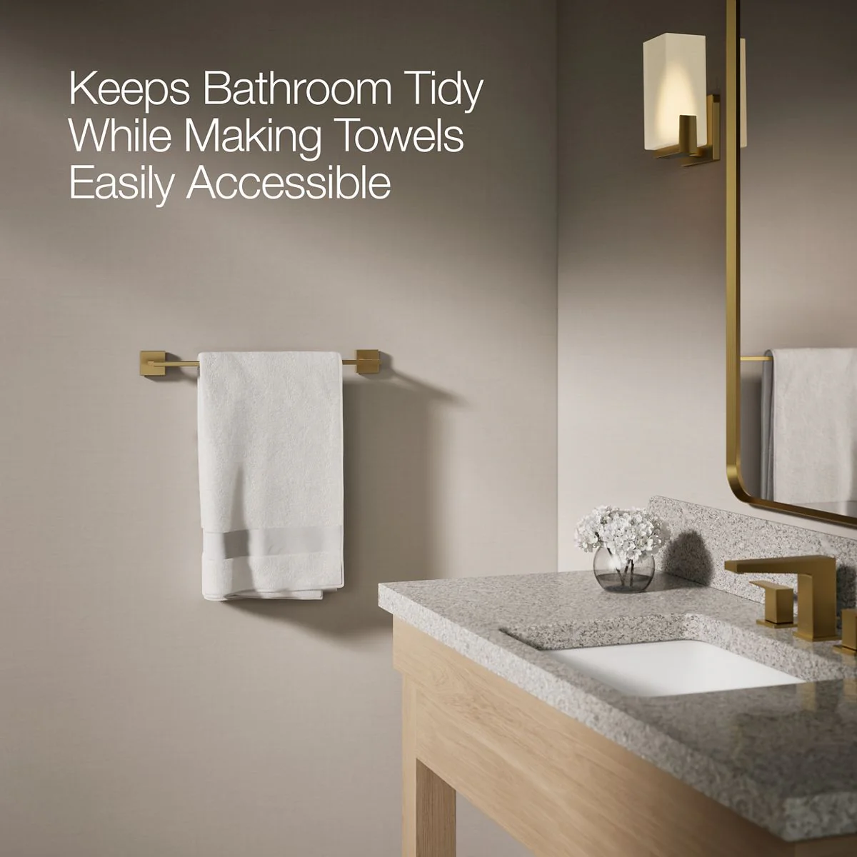 KOHLER K-23284 Square 18" towel bar - Image 7