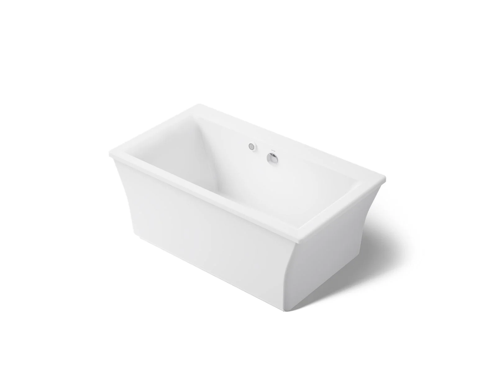 KOHLER K-24011-W1 Stargaze 60" x 34" freestanding bath with Bask heated surface and fluted shroud - Image 2