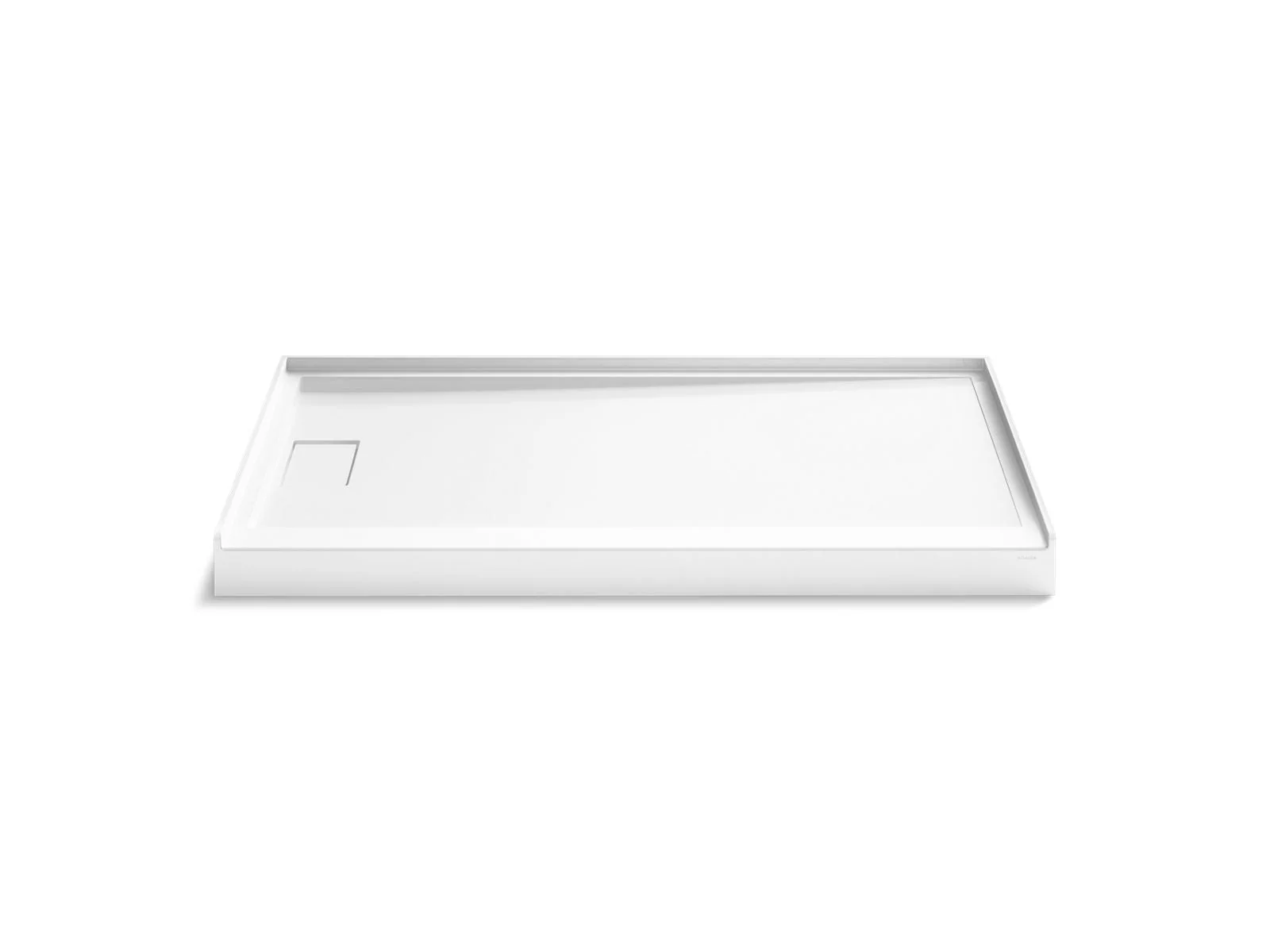 KOHLER K-44151 Stoneridge 60" x 34" alcove shower base, left drain