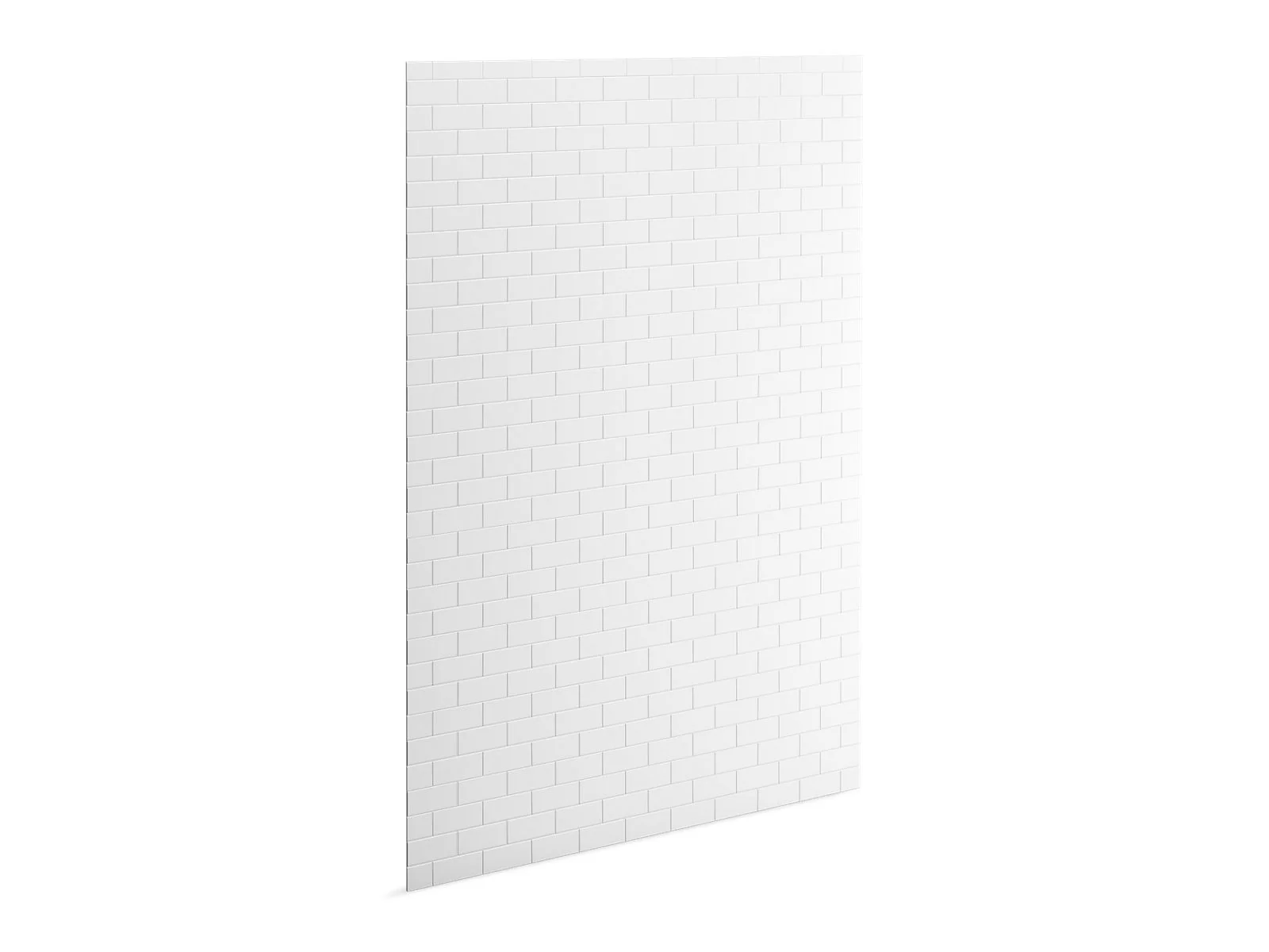 KOHLER K-39438-T06 Stoneridge 96" x 60" shower back wall with subway tile design