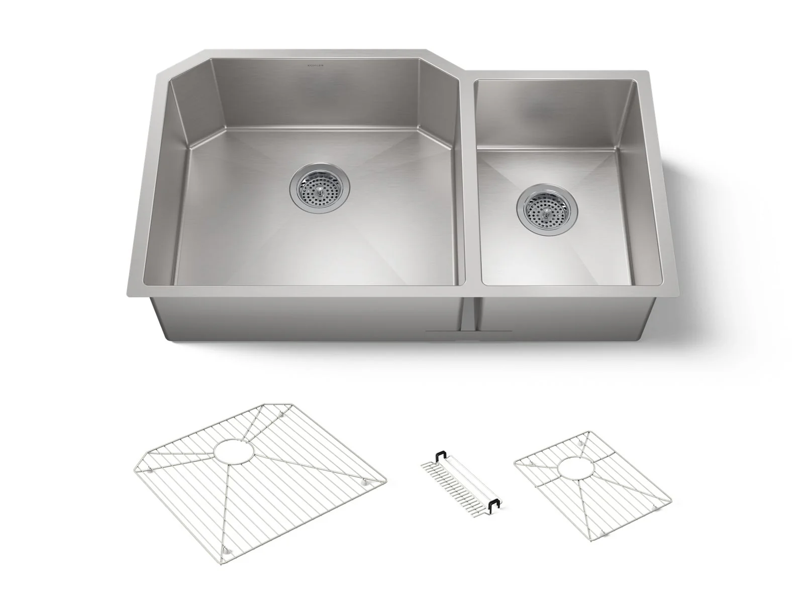 KOHLER K-5282 Strive 35-1/2" undermount double-bowl kitchen sink - Image 2