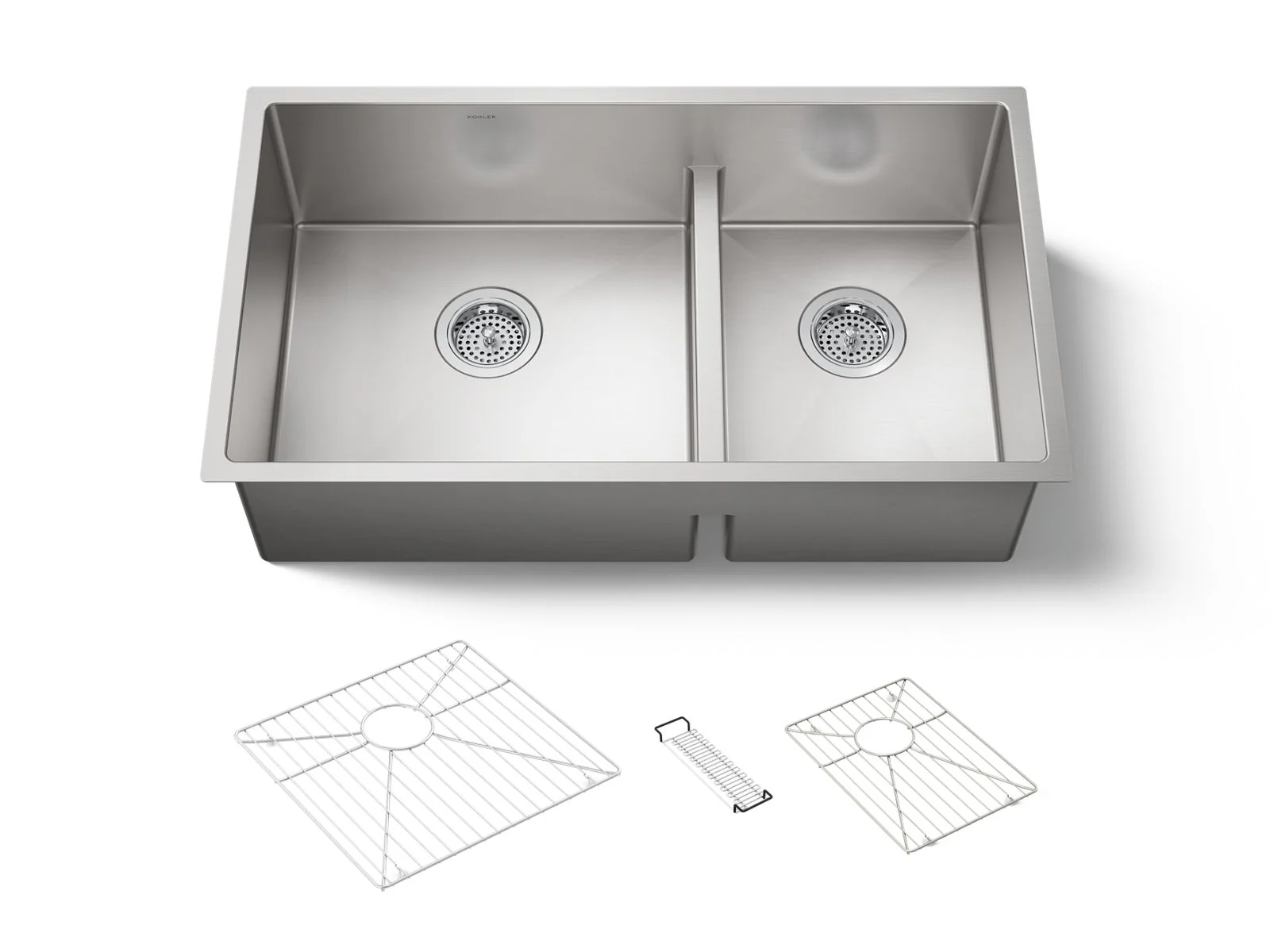 KOHLER K-5284 Strive Smart Divide 32" undermount double-bowl kitchen sink - Image 2