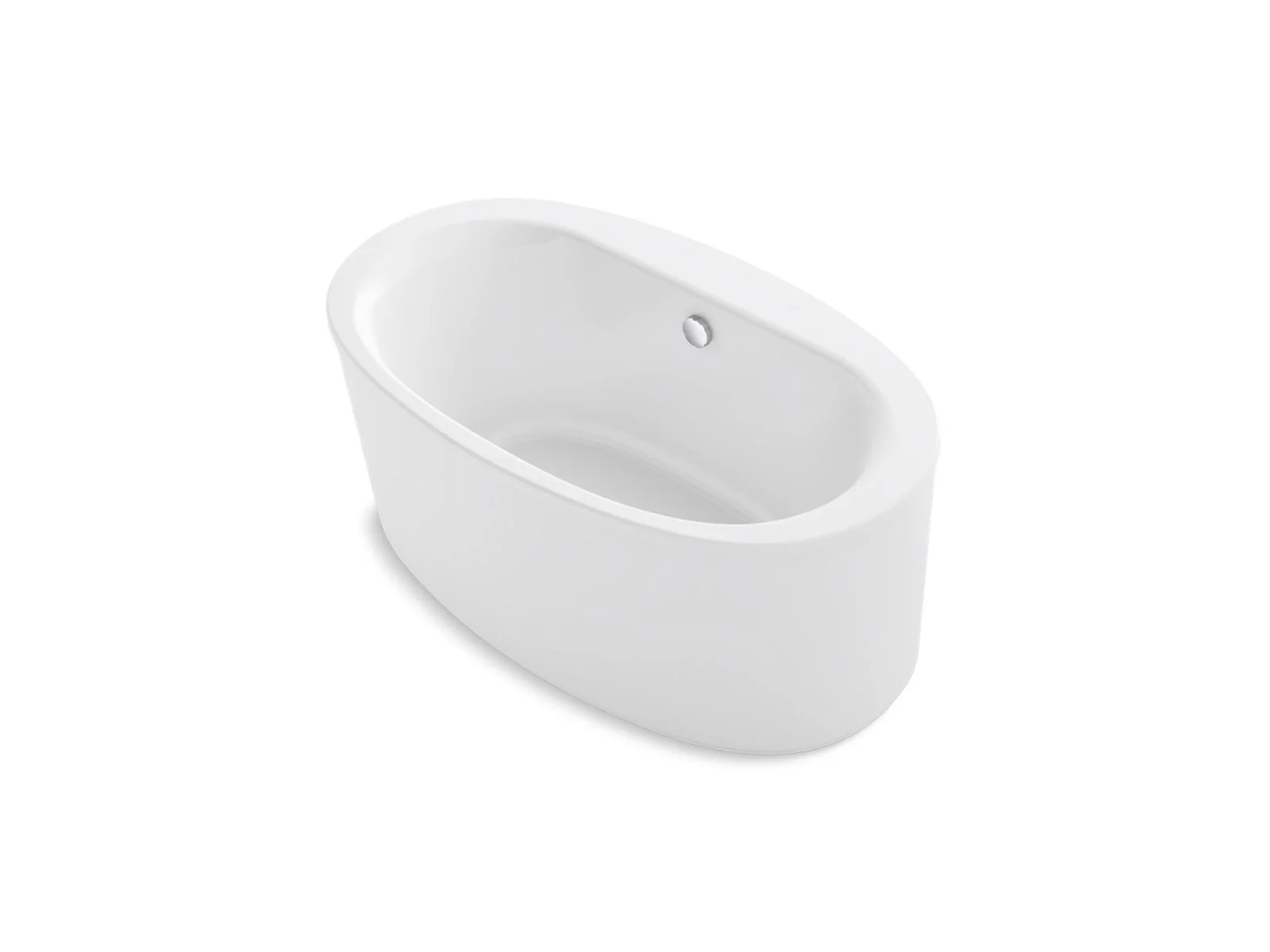 KOHLER K-24001 Sunstruck 60" x 34" freestanding bath with straight shroud