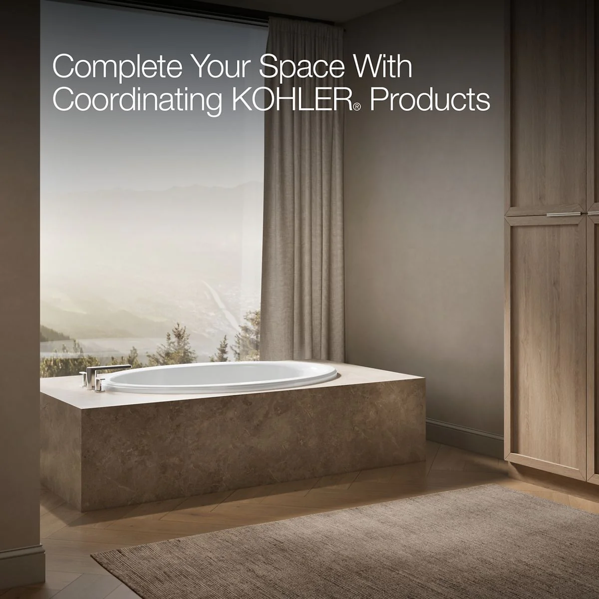 KOHLER K-1163-S1 Sunward 60" x 42" drop-in bath - Image 6