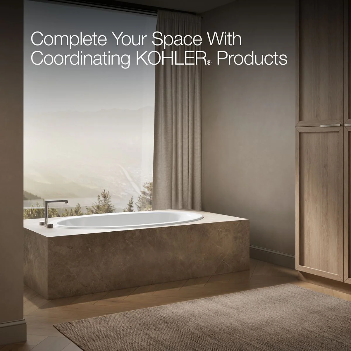 KOHLER K-6346 Sunward 66" x 42" drop-in bath - Image 6