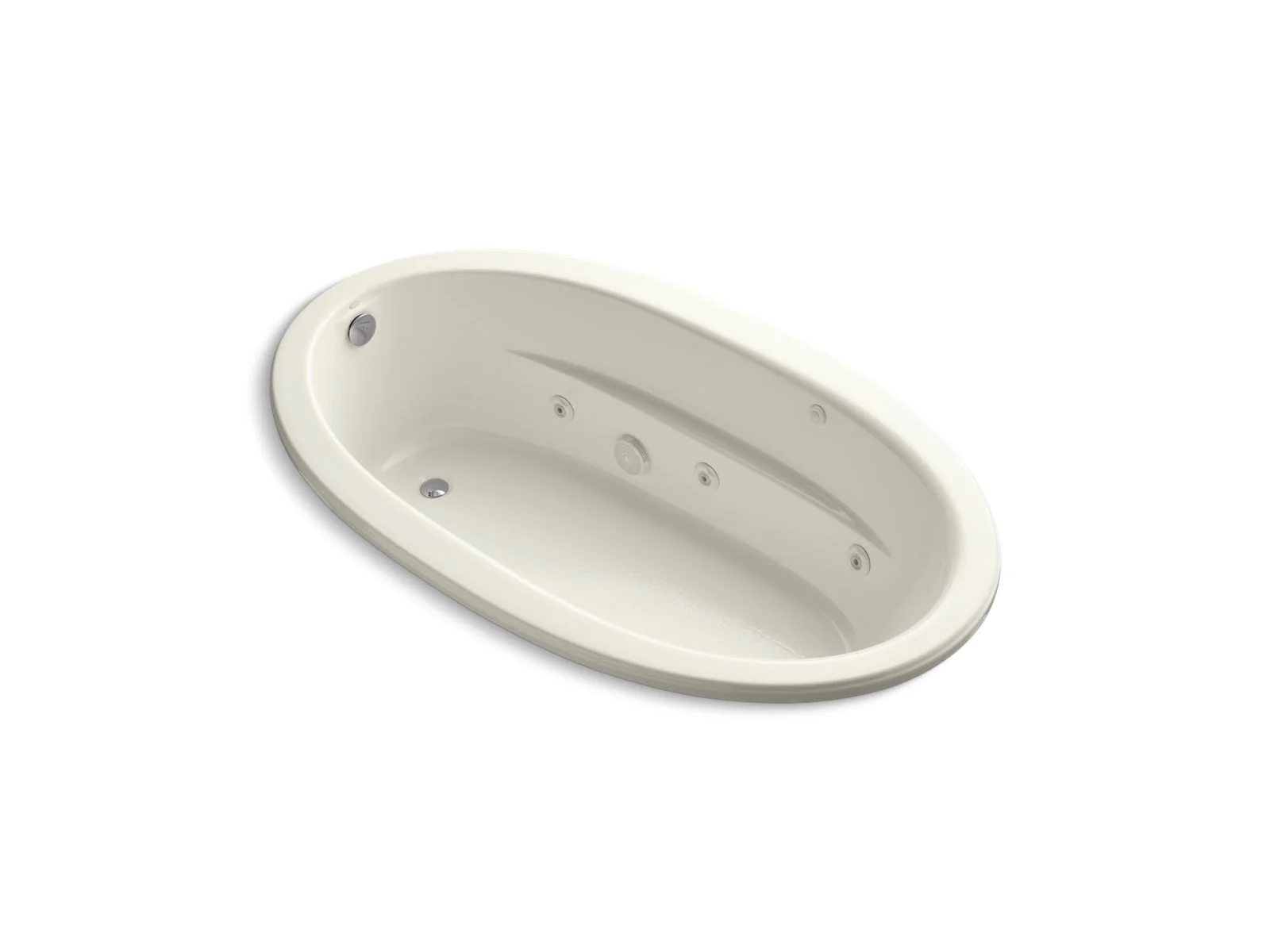 KOHLER K-1164-HB Sunward 72" x 42" drop-in heated whirlpool bath - Image 2
