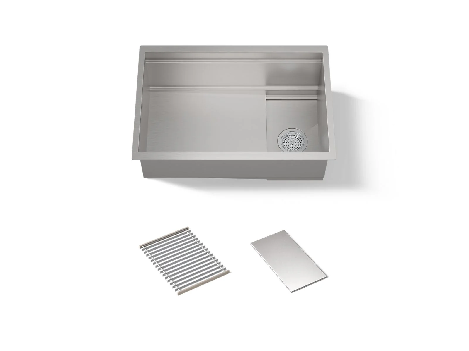 KOHLER K-37911 Synthos 27-3/4" undermount single-bowl kitchen sink