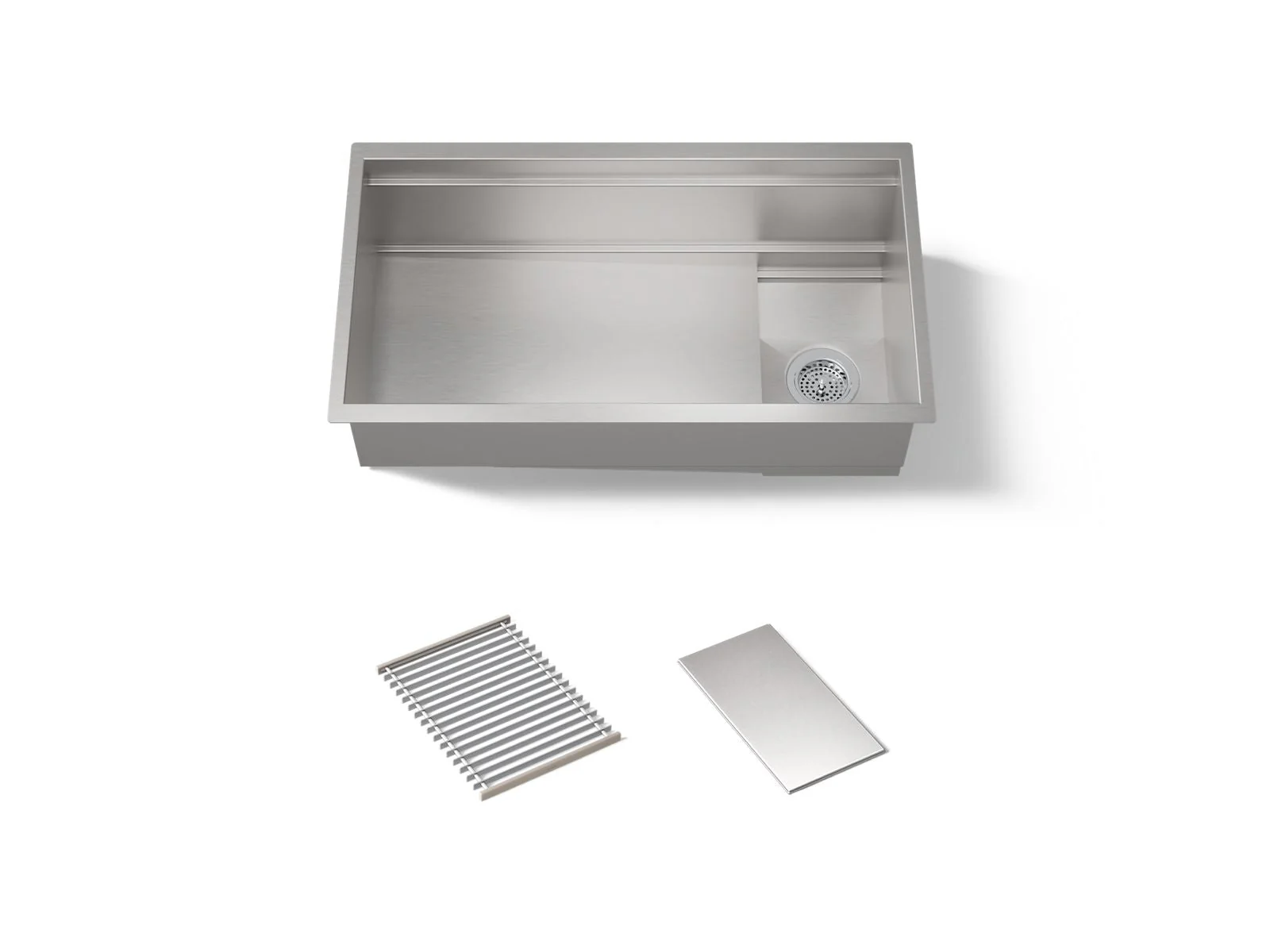 KOHLER K-37908 Synthos 33-3/4" undermount single-bowl kitchen sink