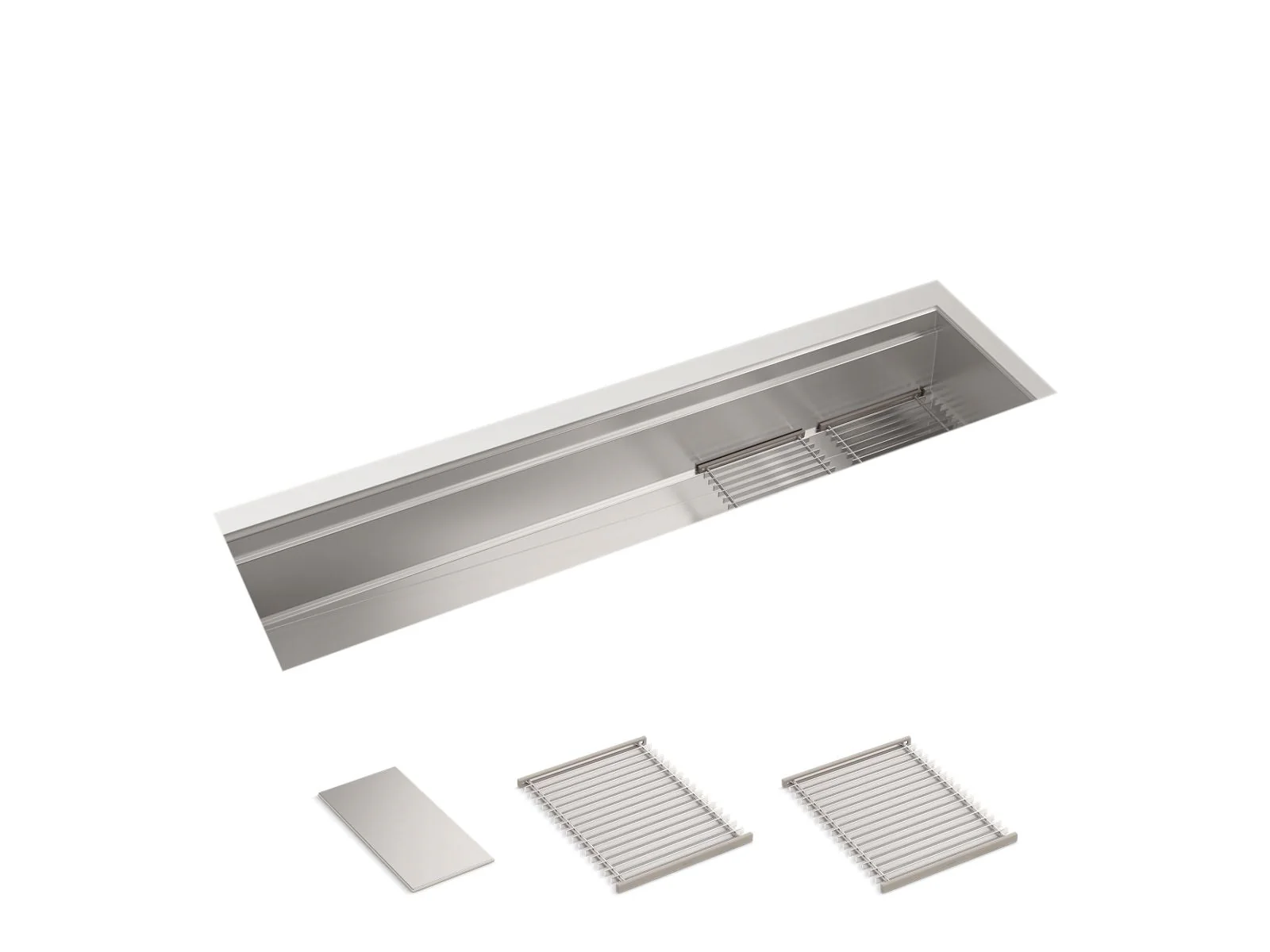 KOHLER K-37905 Synthos 69-3/4" undermount single-bowl kitchen sink - Image 2