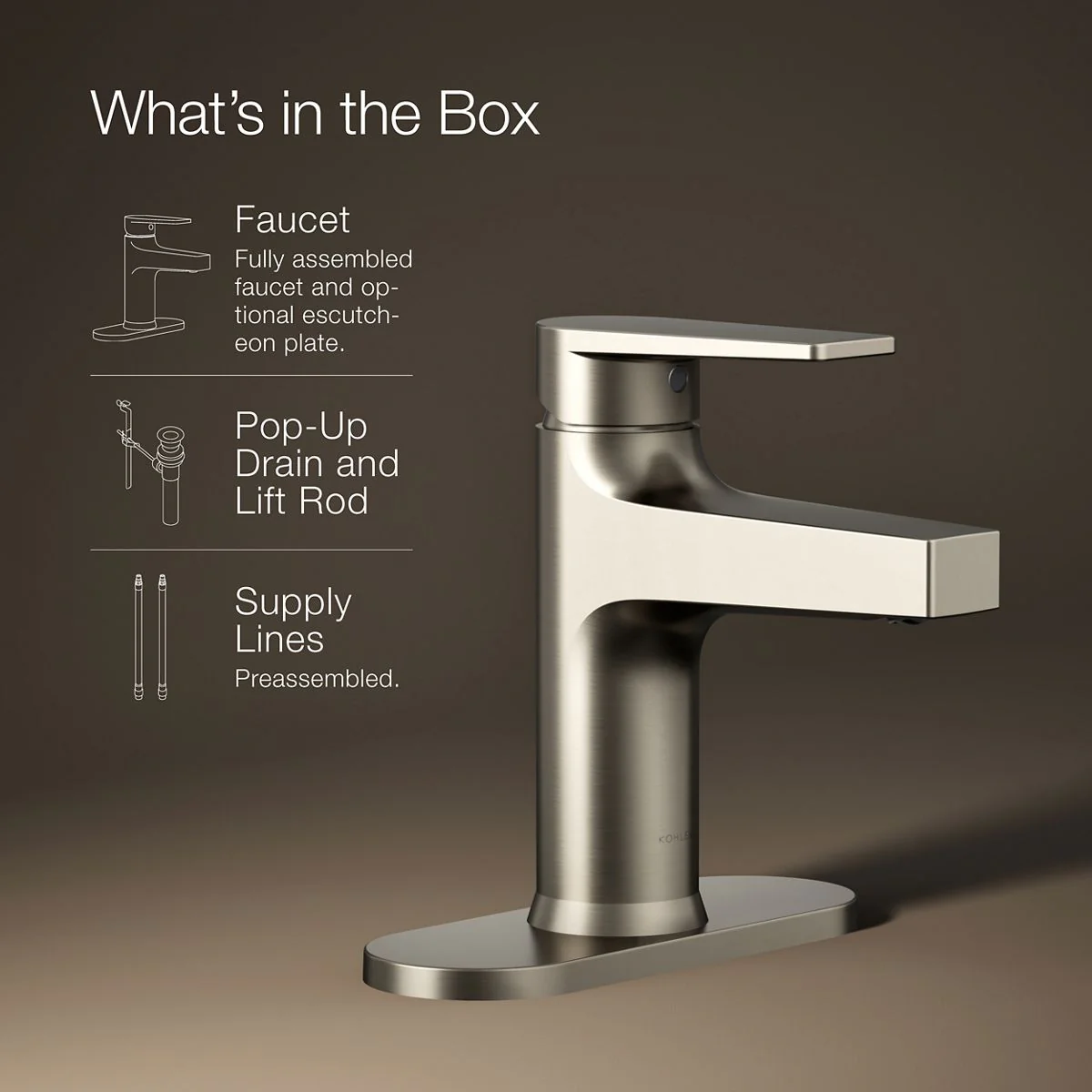 KOHLER K-74021-4 Taut Single-handle bathroom sink faucet, 1.2 gpm - Image 19