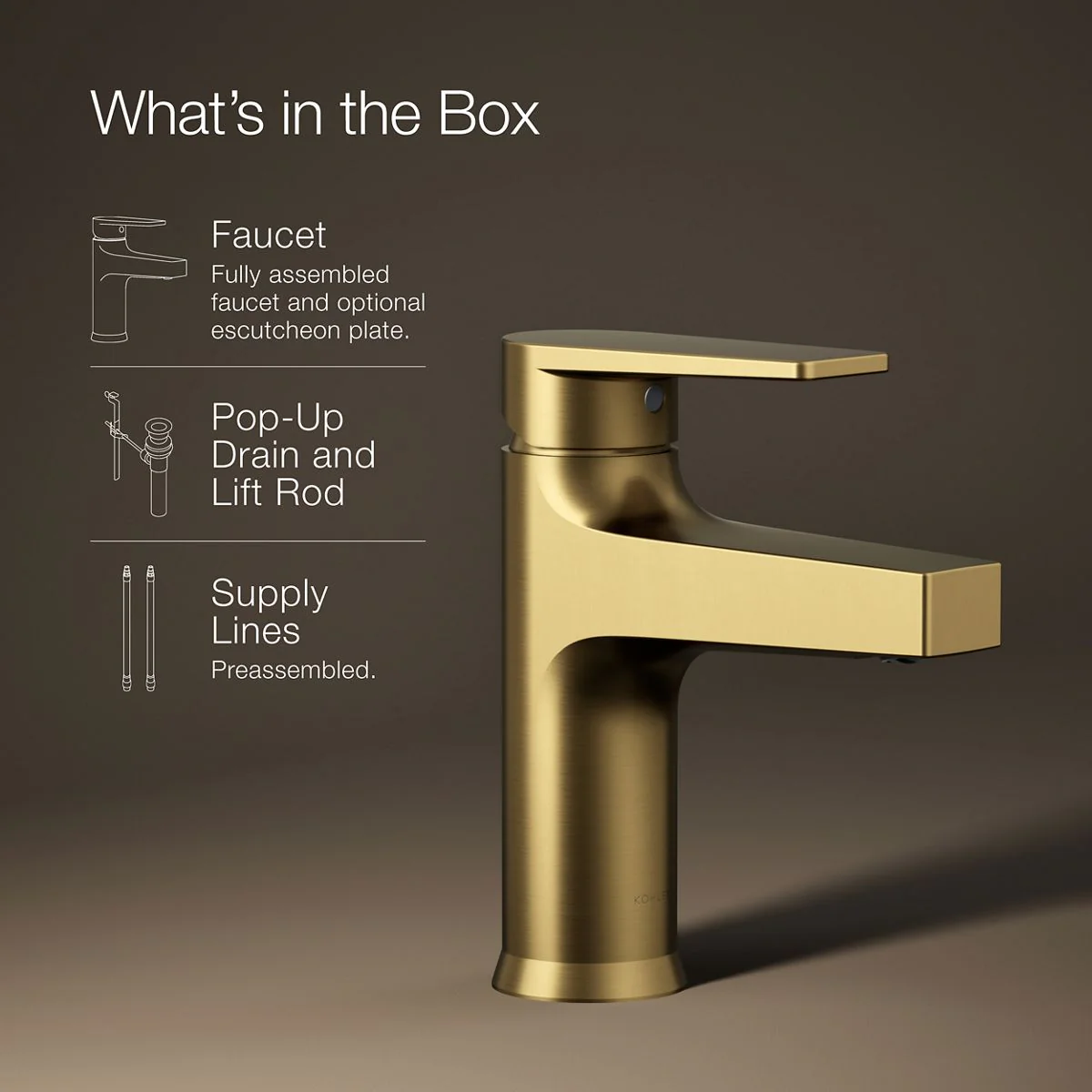 KOHLER K-74013-4 Taut Single-handle bathroom sink faucet, 1.2 gpm - Image 24