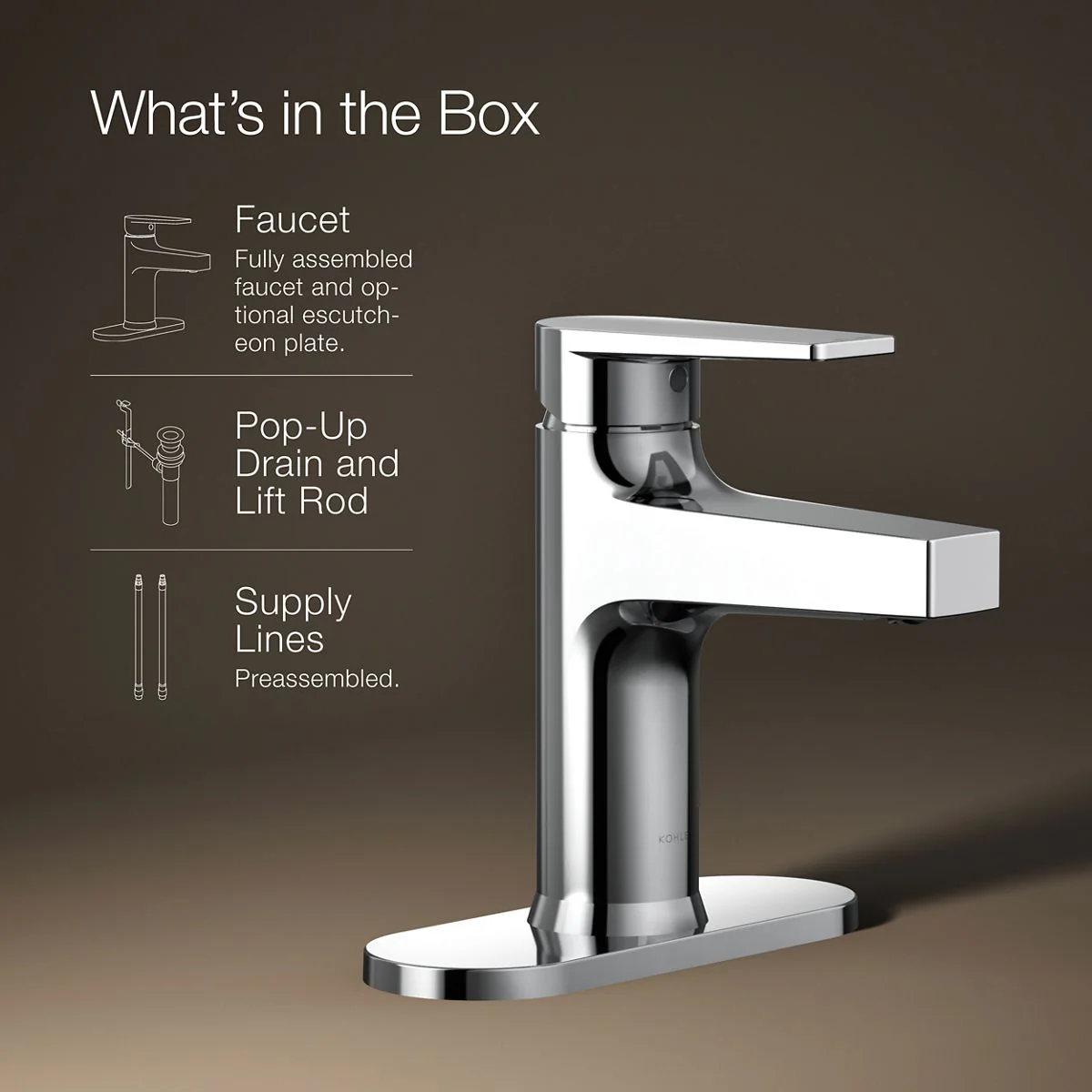 KOHLER K-74021-4 Taut Single-handle bathroom sink faucet, 1.2 gpm - Image 24