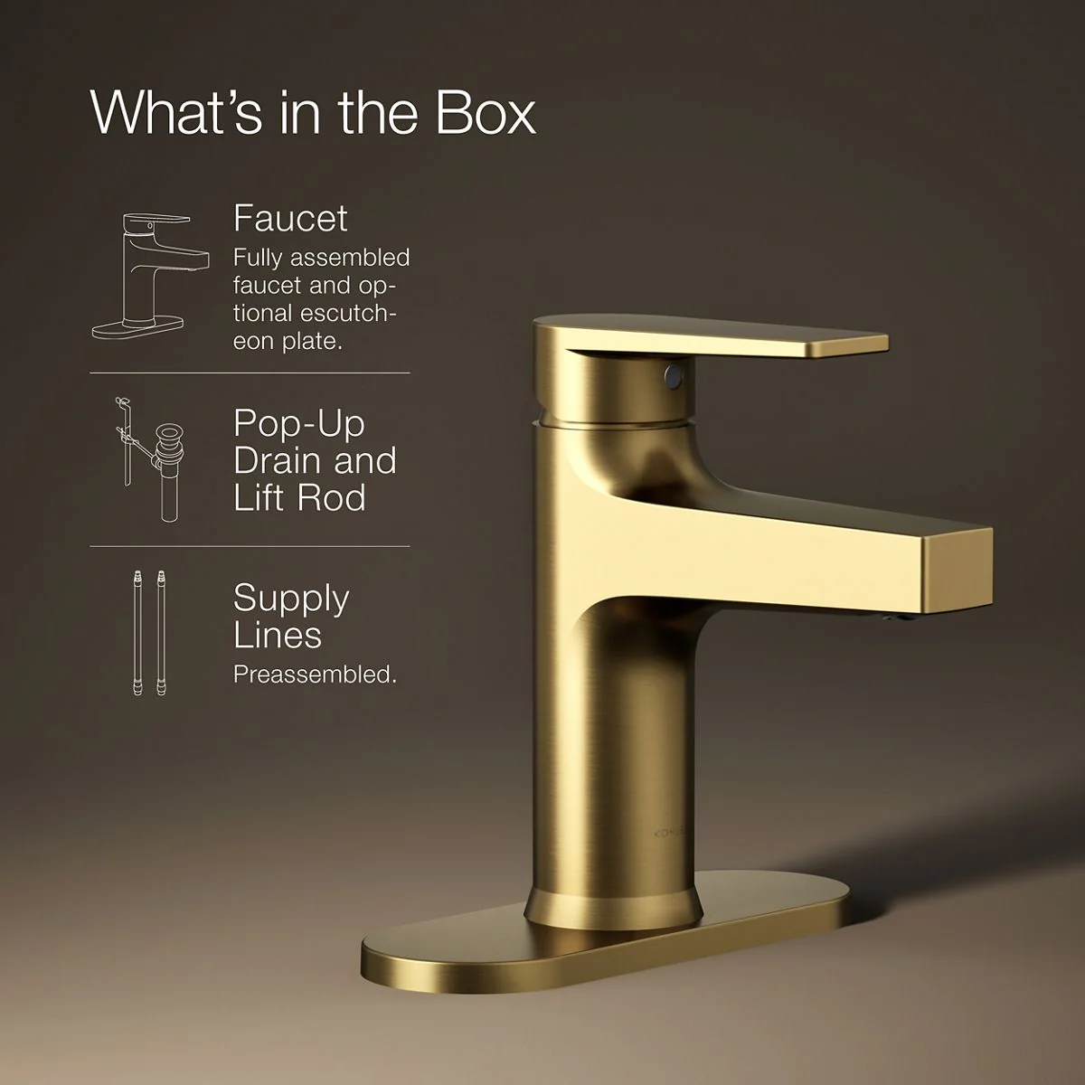 KOHLER K-74021-4 Taut Single-handle bathroom sink faucet, 1.2 gpm - Image 9