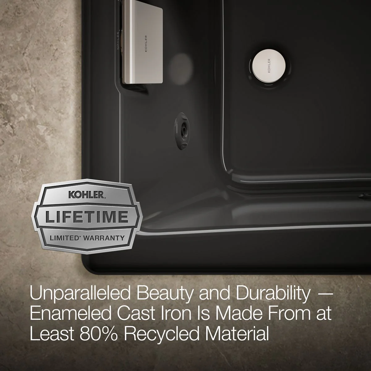 KOHLER K-852-JH Tea-for-Two 60" x 32" drop-in/undermount whirlpool bath - Image 18