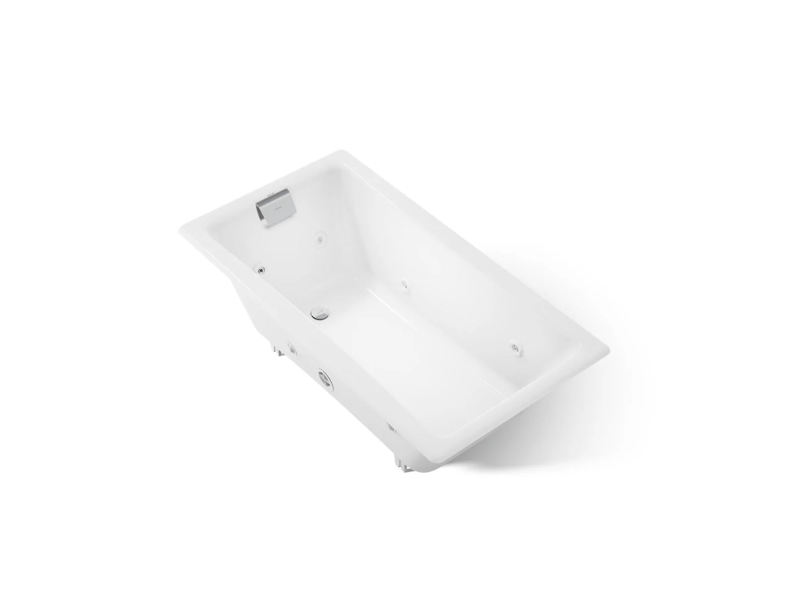 KOHLER K-852-JHE Tea-for-Two 60" x 32" drop-in/undermount whirlpool bath - Image 4