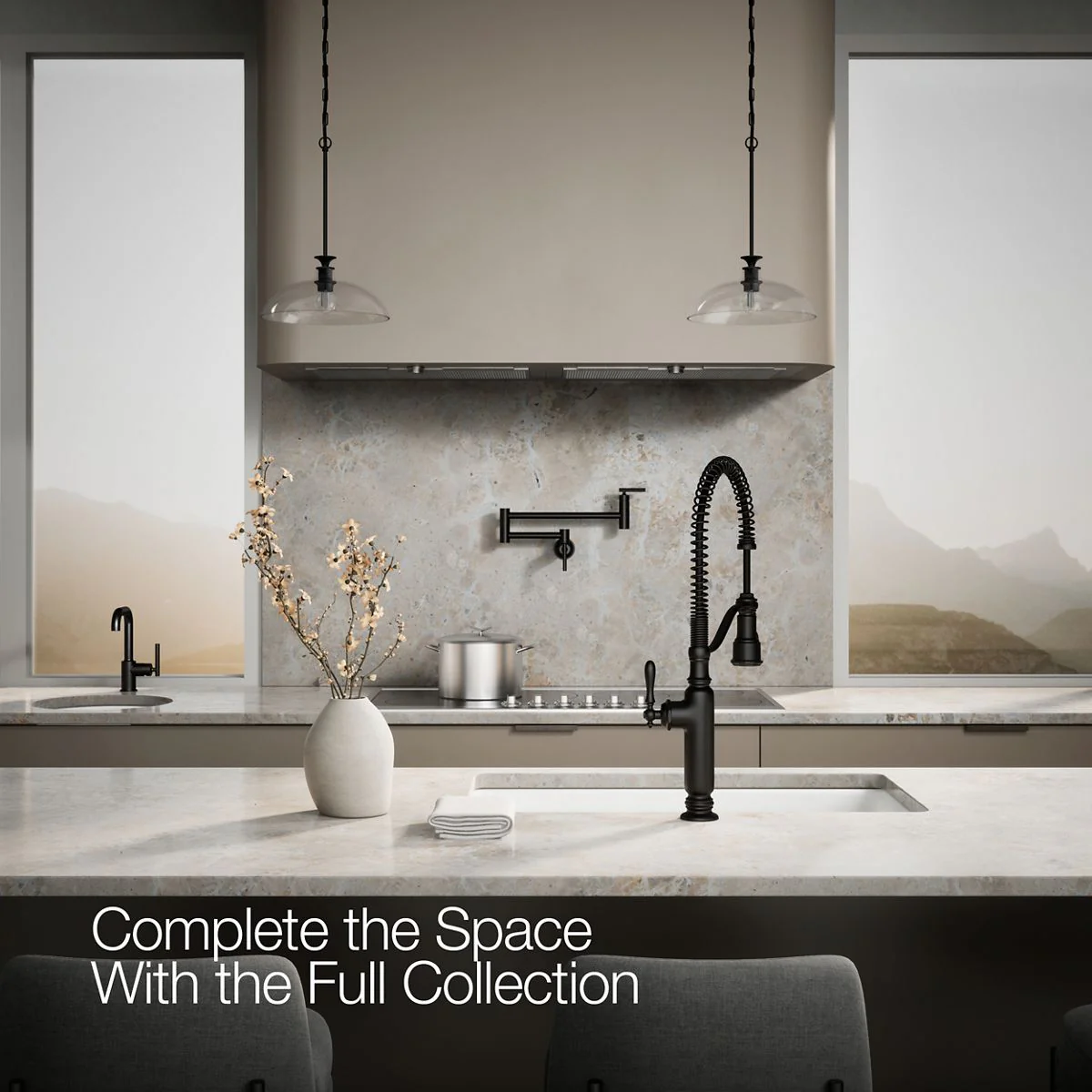 KOHLER K-77515 Tournant Semi-professional kitchen sink faucet with three-function sprayhead - Image 24