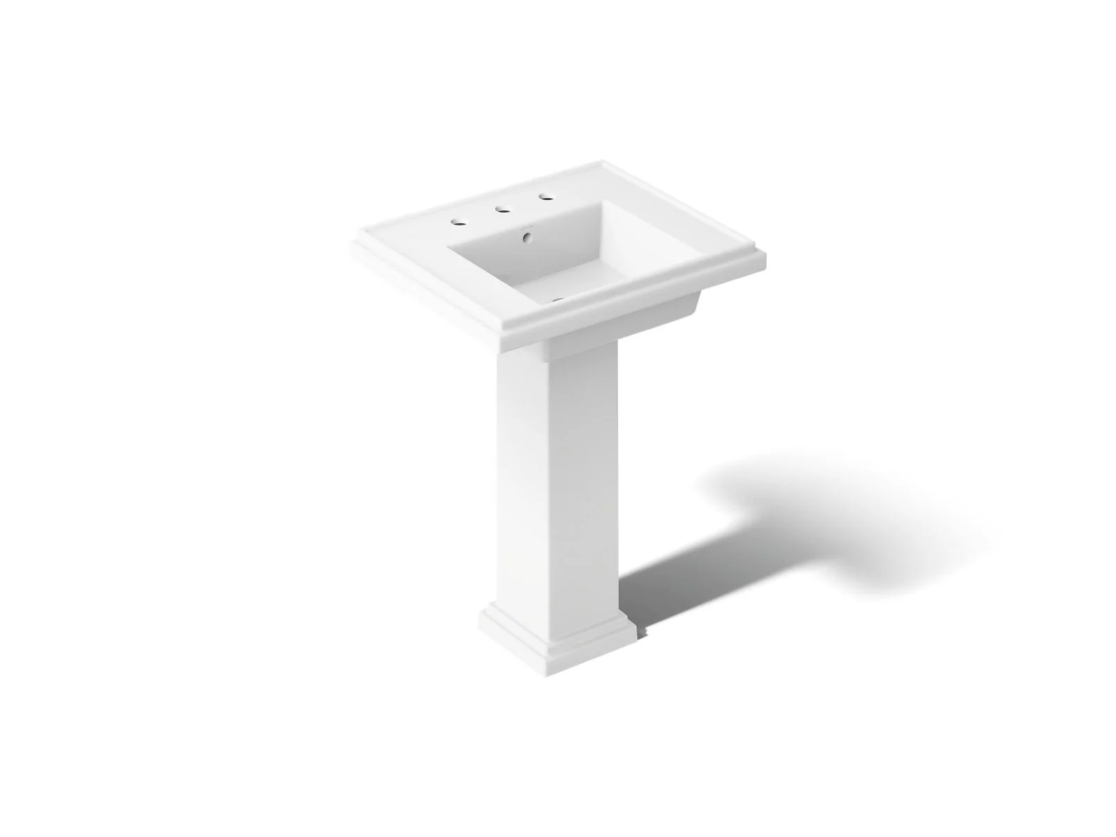 KOHLER K-2844-8 Tresham 24" square pedestal bathroom sink - Image 2