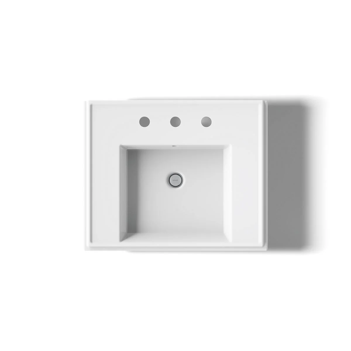 KOHLER K-2844-8 Tresham 24" square pedestal bathroom sink - Image 4