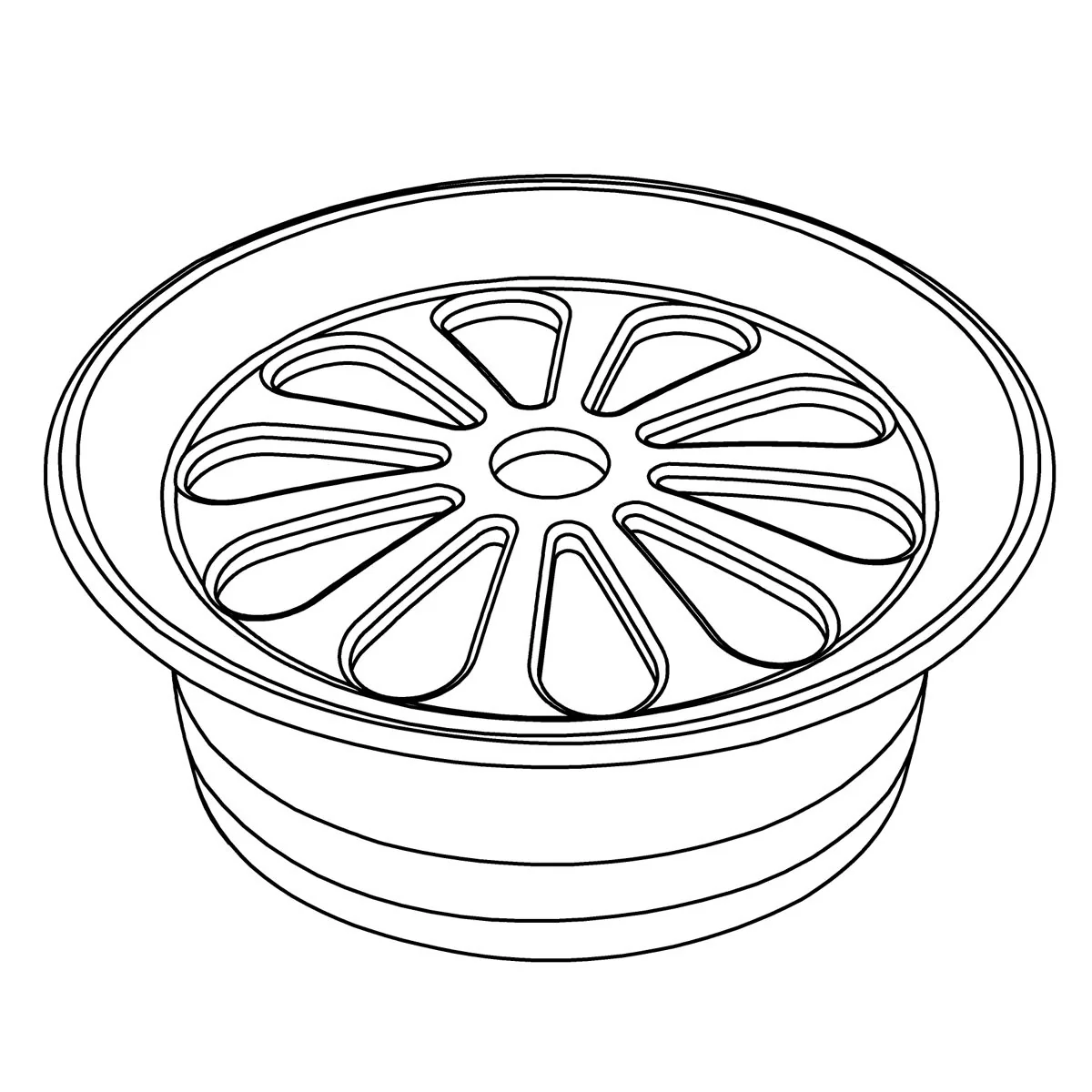 KOHLER K-1032256 Trim Ring, Grid Drain