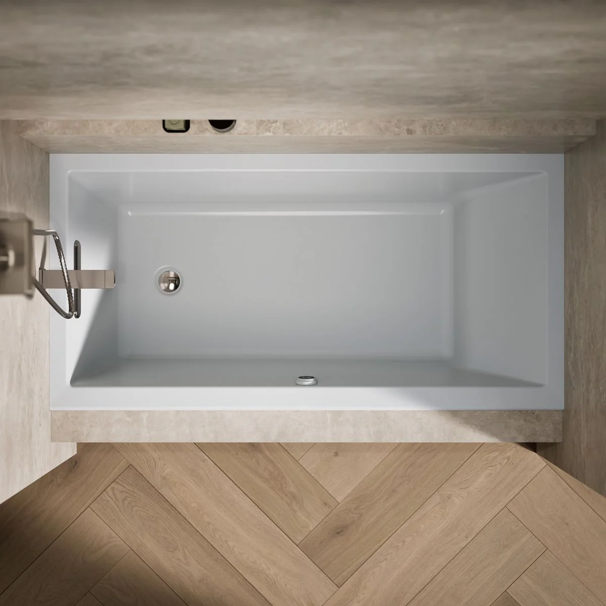 KOHLER K-1121-LW Underscore 60" x 30" alcove bath with Bask heated surface, left drain - Image 16