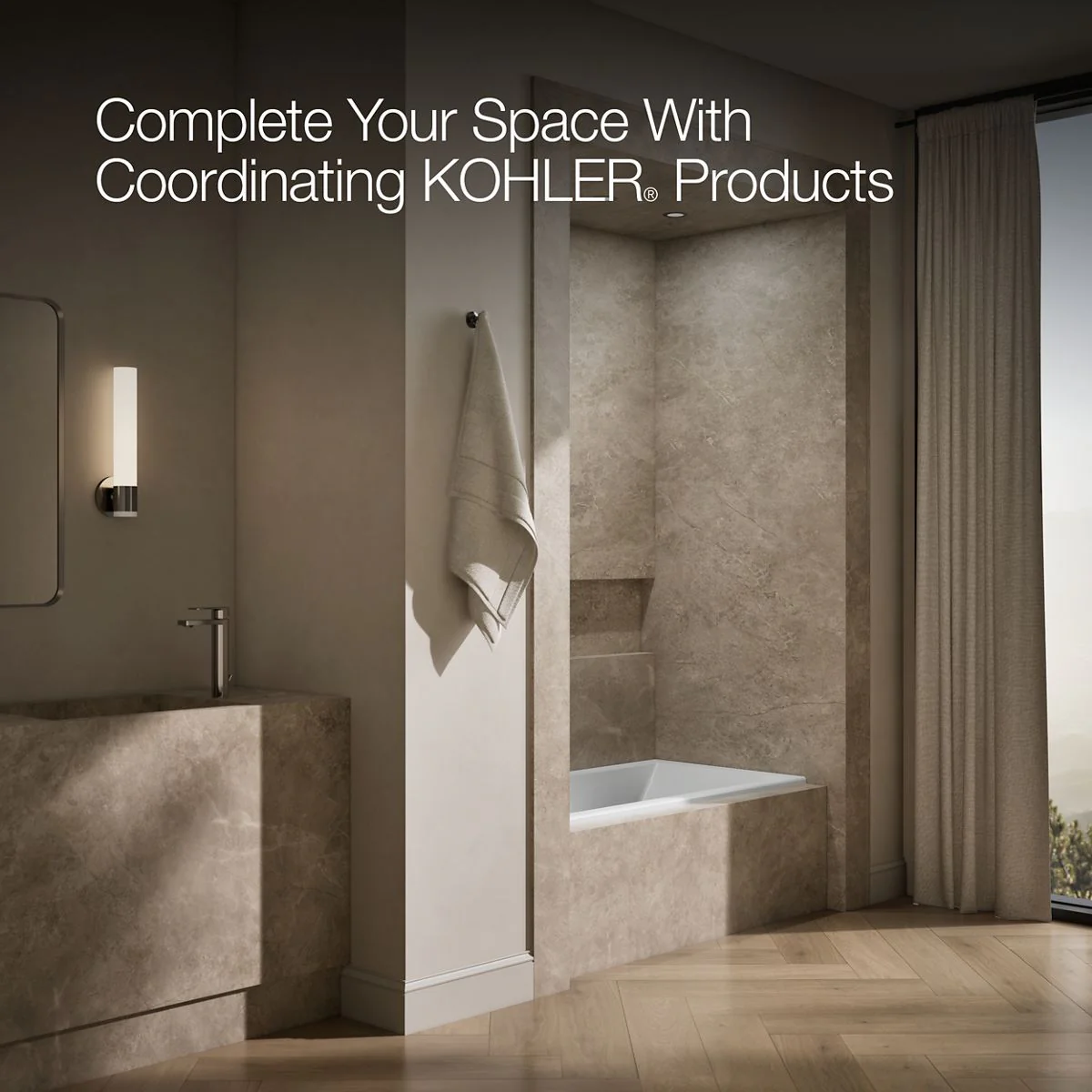 KOHLER K-1121-LW Underscore 60" x 30" alcove bath with Bask heated surface, left drain - Image 24