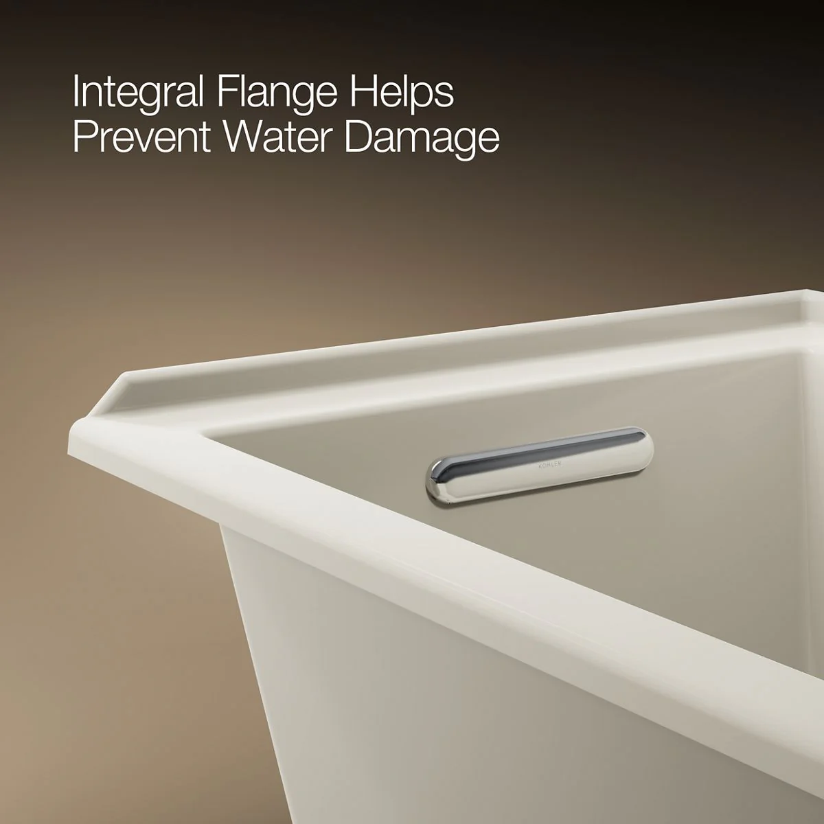 KOHLER K-1121-LW Underscore 60" x 30" alcove bath with Bask heated surface, left drain - Image 8
