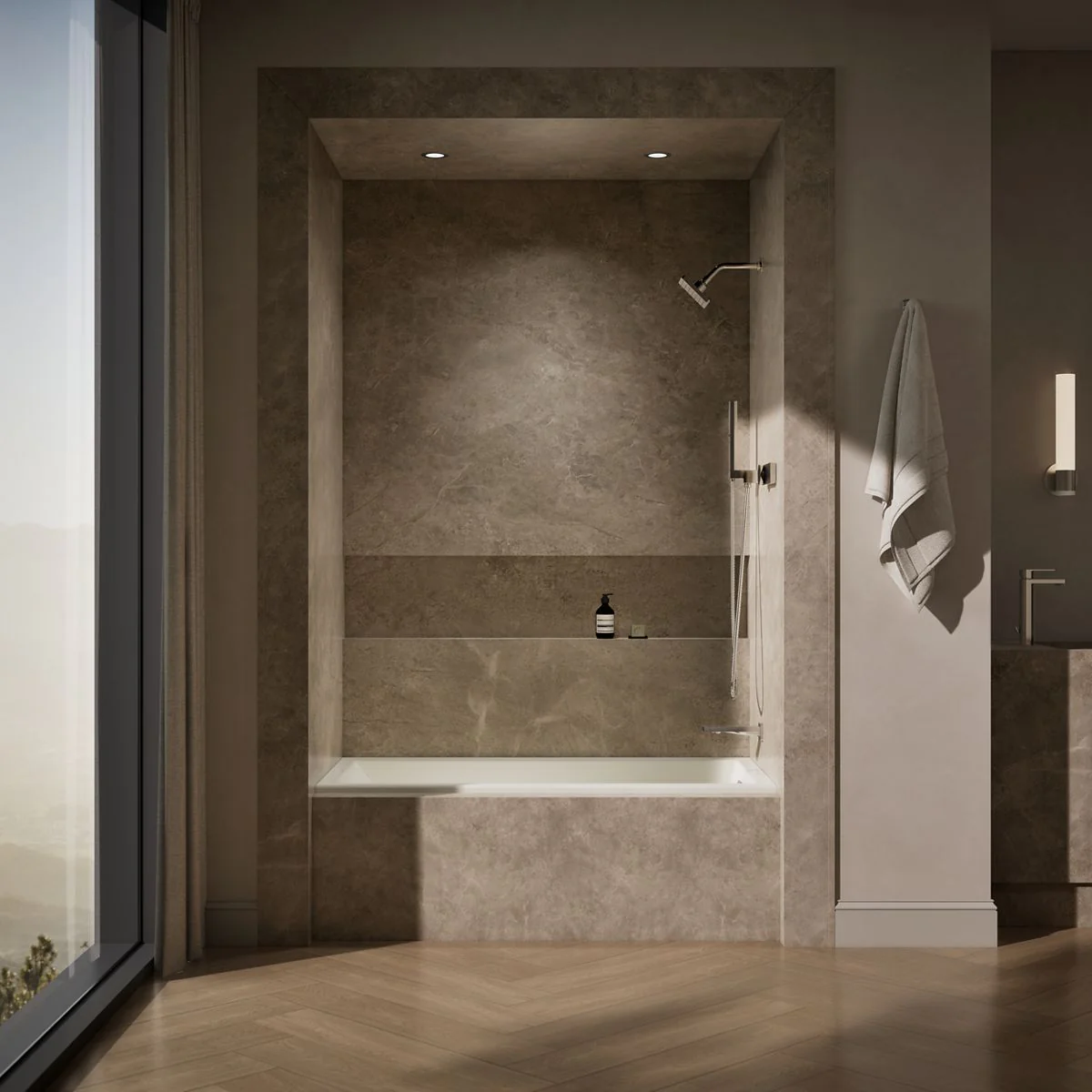 KOHLER K-1121-RW Underscore 60" x 30" alcove bath with Bask heated surface, right drain - Image 10