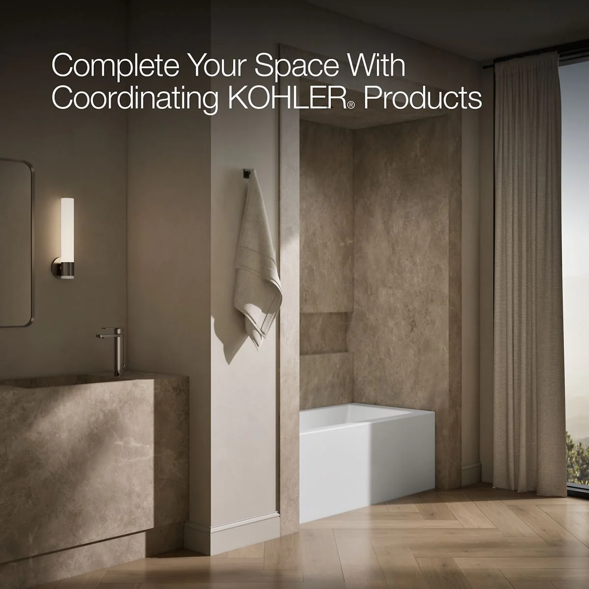 KOHLER K-1956-LA Underscore 60" x 30" alcove bath, left drain - Image 15