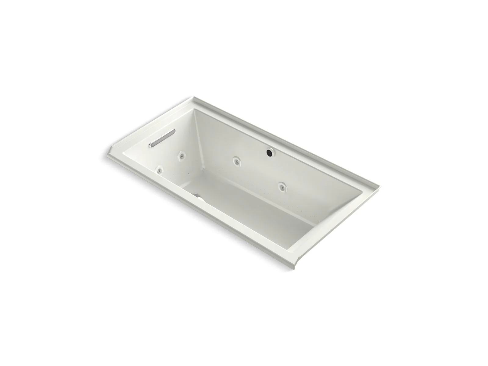 KOHLER K-1167-XHGHL Underscore 60" x 30" alcove Heated BubbleMassage air bath with whirlpool, left drain - Image 6