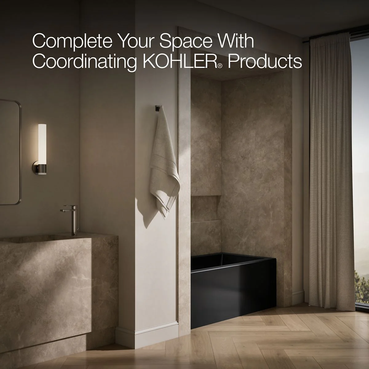 KOHLER K-1957-LA Underscore 60" x 32" alcove bath, left drain - Image 14