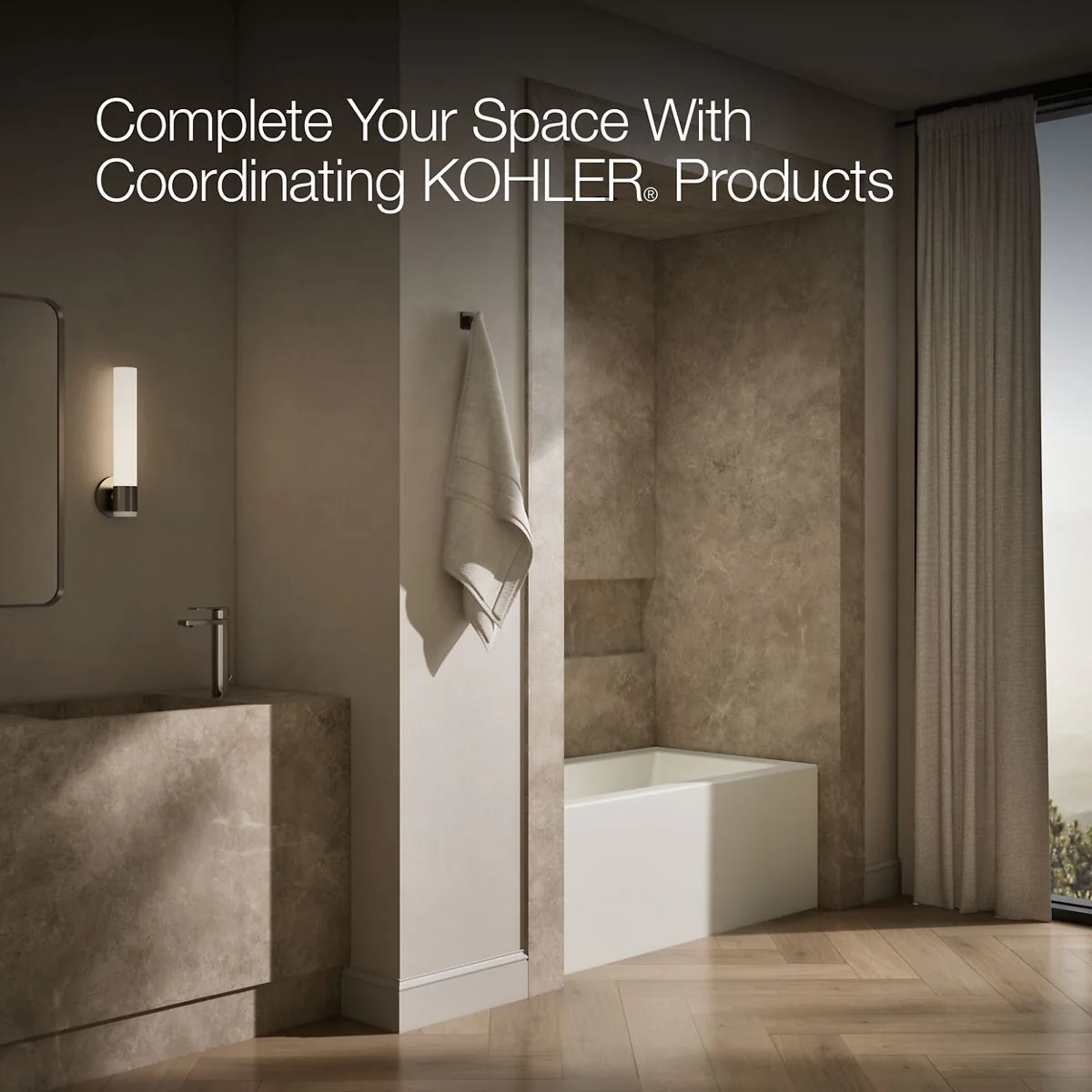 KOHLER K-1957-LA Underscore 60" x 32" alcove bath, left drain - Image 19