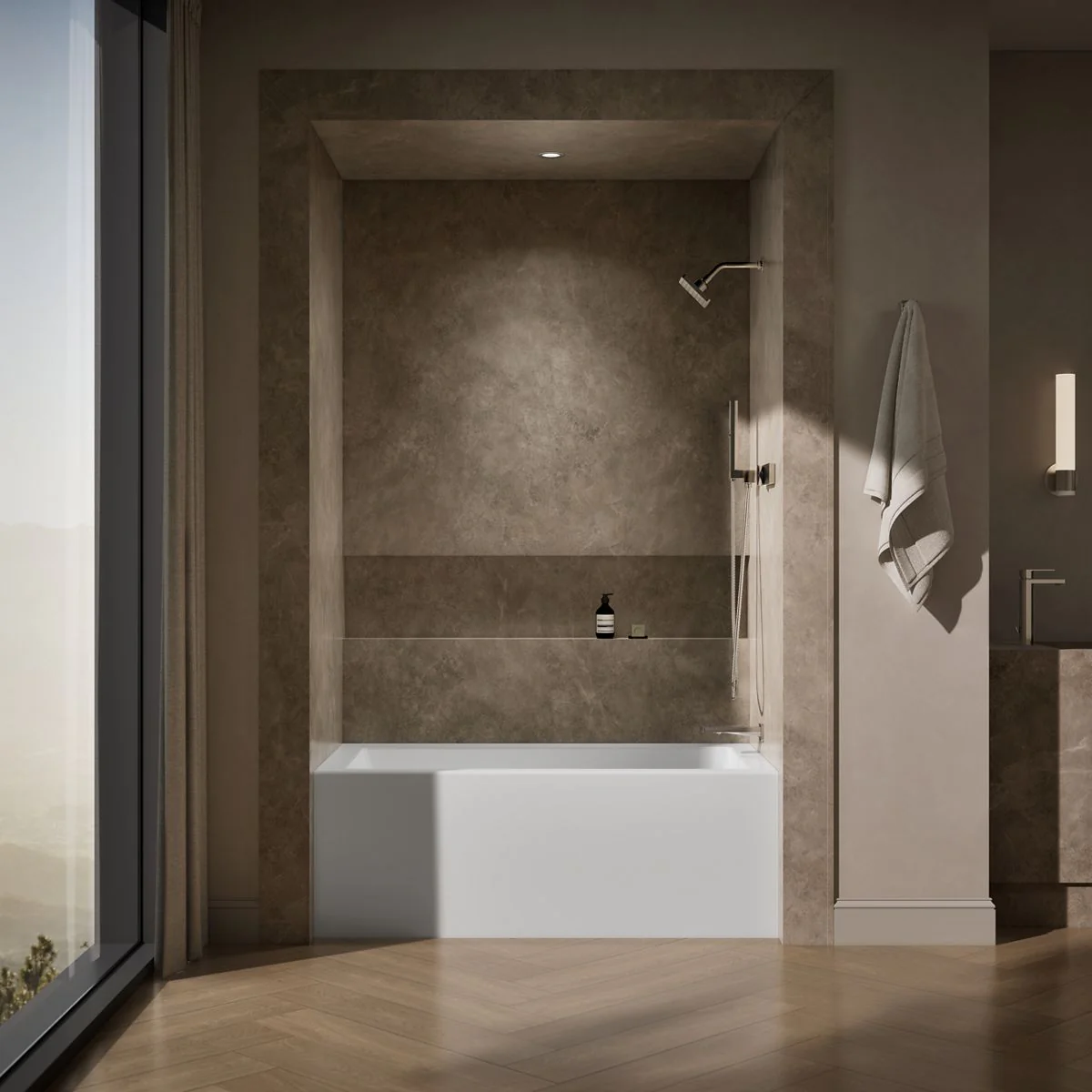 KOHLER K-20202-RA Underscore 60" x 32" alcove bath, right drain - Image 5