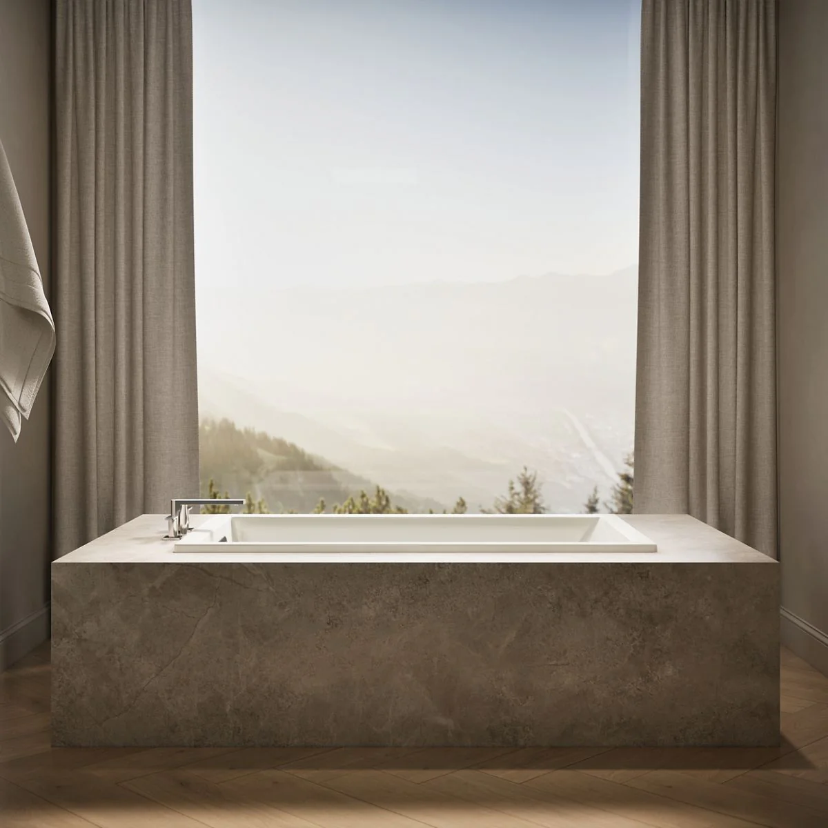 KOHLER K-1130 Underscore 60" x 32" drop-in bath - Image 9