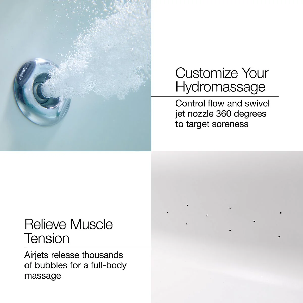KOHLER K-1168-XHGH Underscore 60" x 32" drop-in Heated BubbleMassage air bath with whirlpool - Image 13